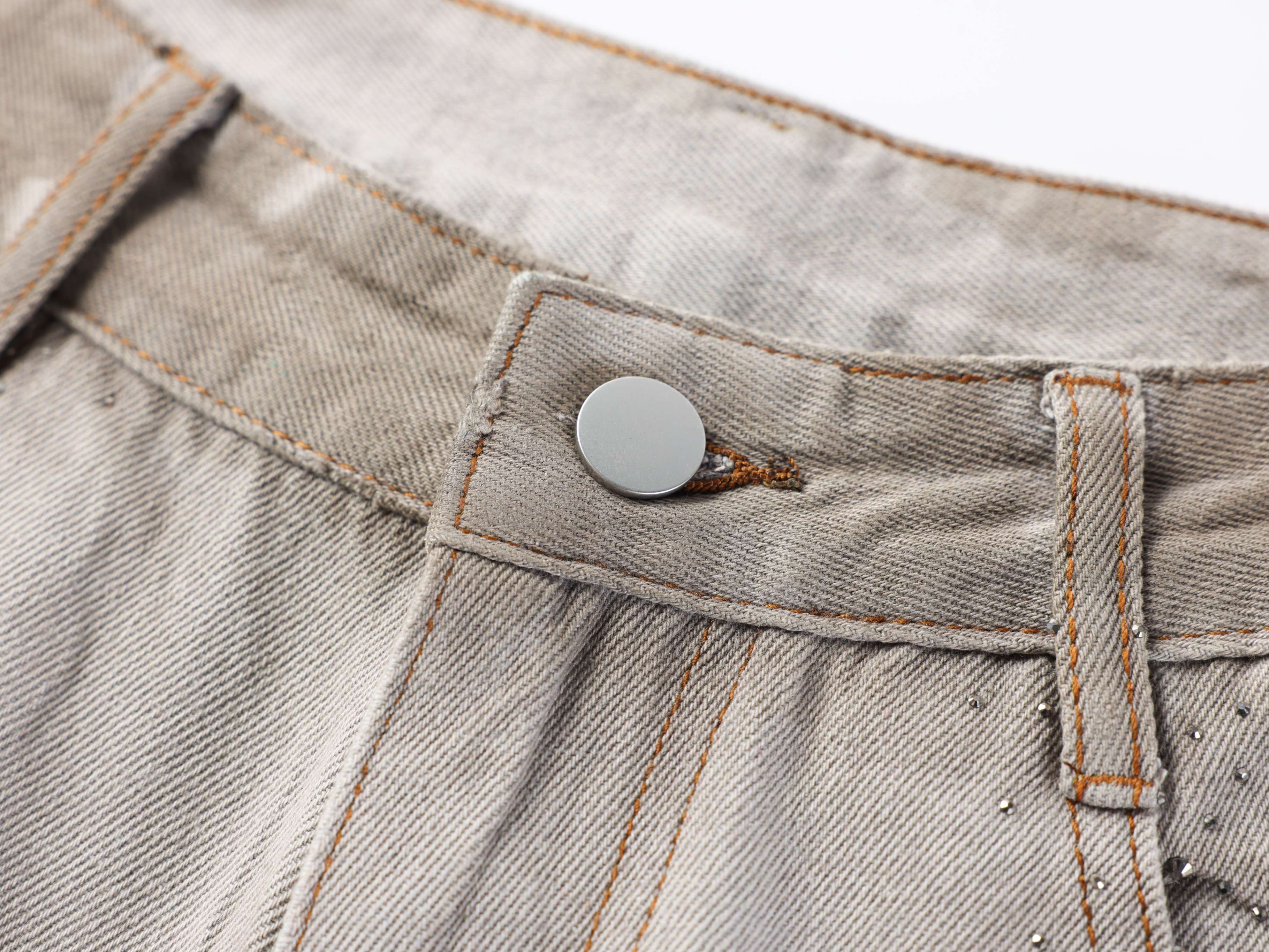 Omirad Washed Balloon Fit Denim Pants