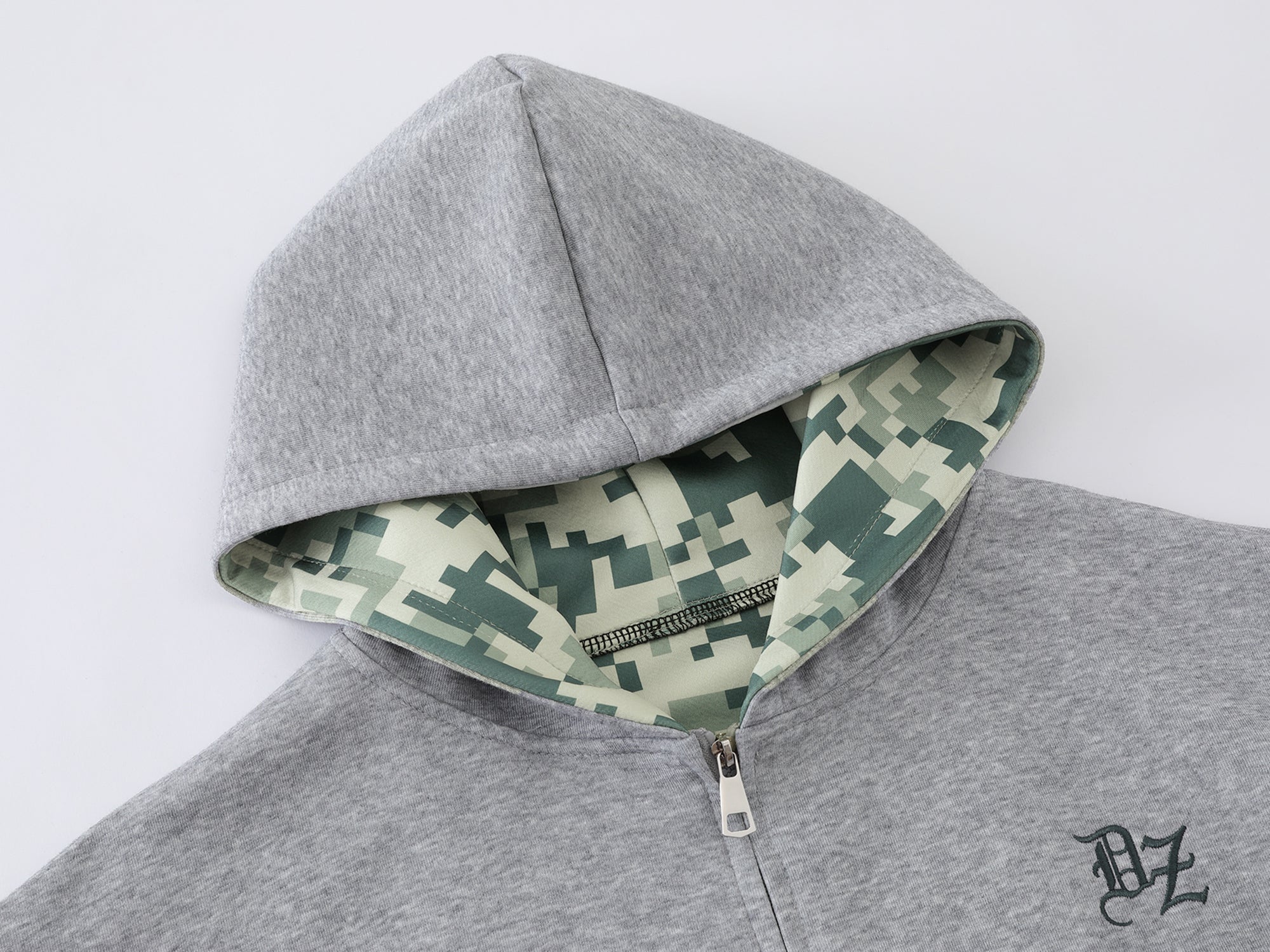 Omirad Camo Varsity Zip-Up Hoodie