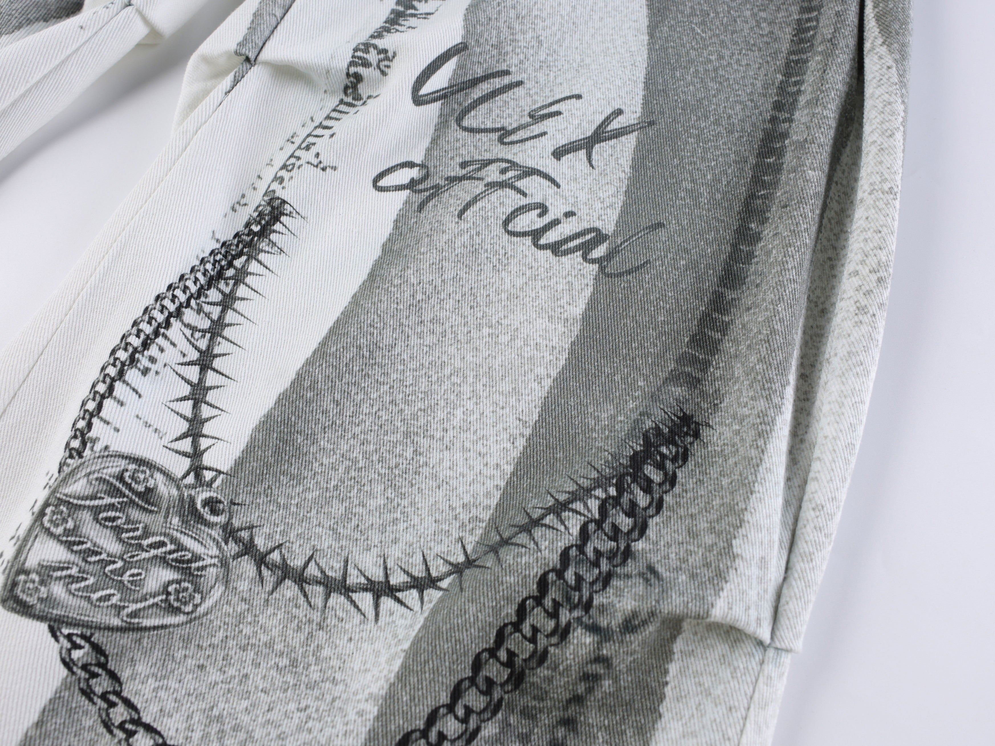 Omirad Graphic Panel Wide-Leg Pants