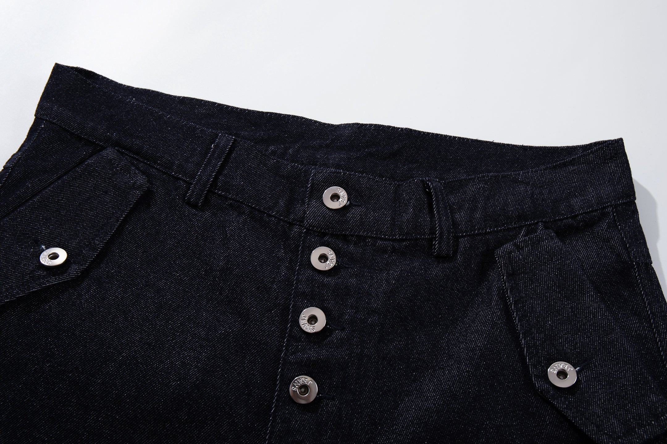 Omirad Panel Construction Wide Leg Denim Pants