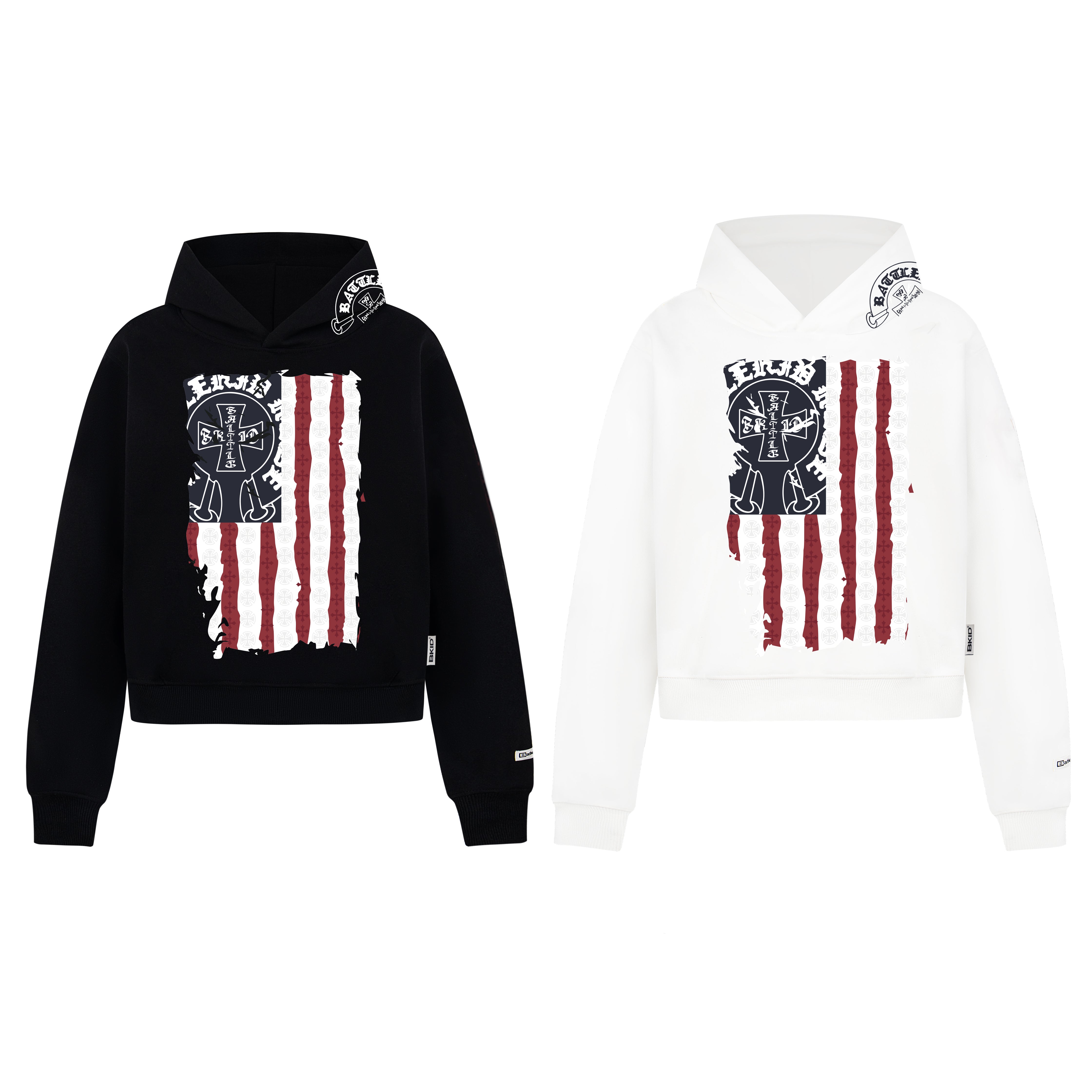 Omirad Graphic Flag Pullover Hoodie