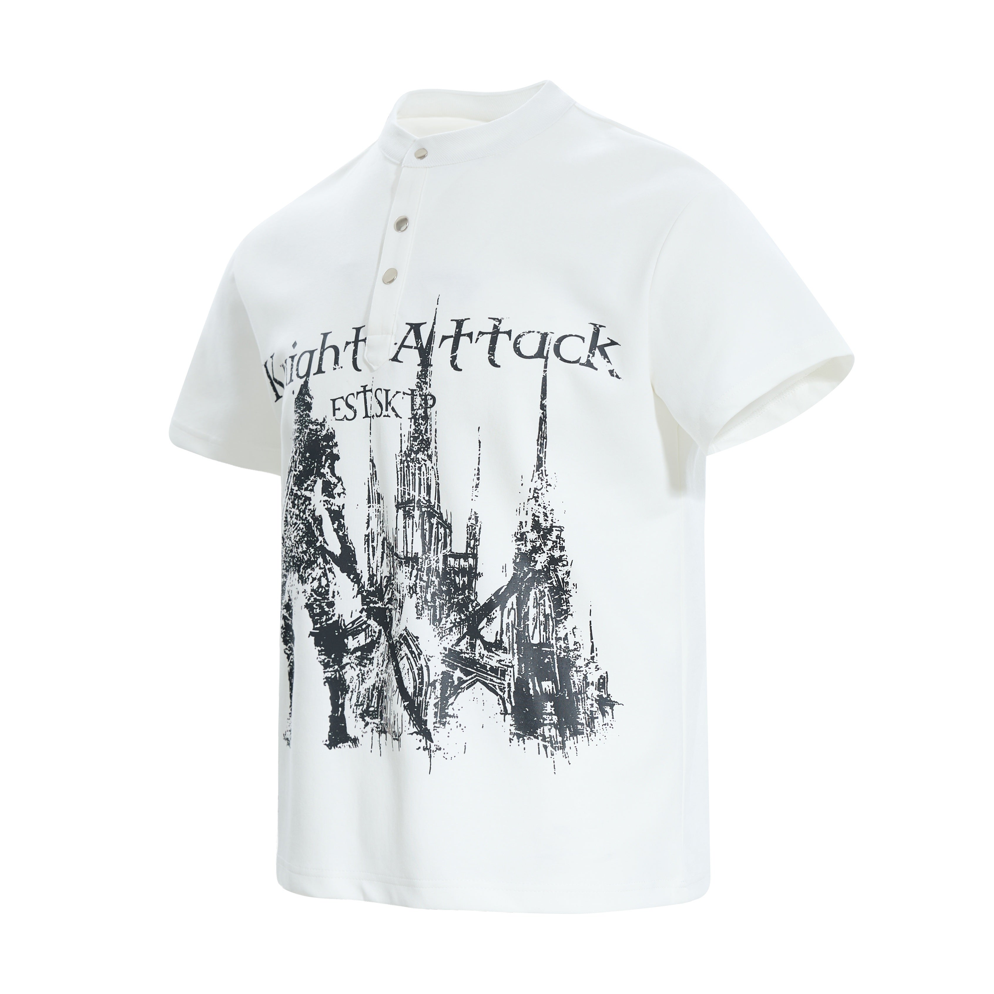 Omirad “Knight Attack Graphic Polo Tee”