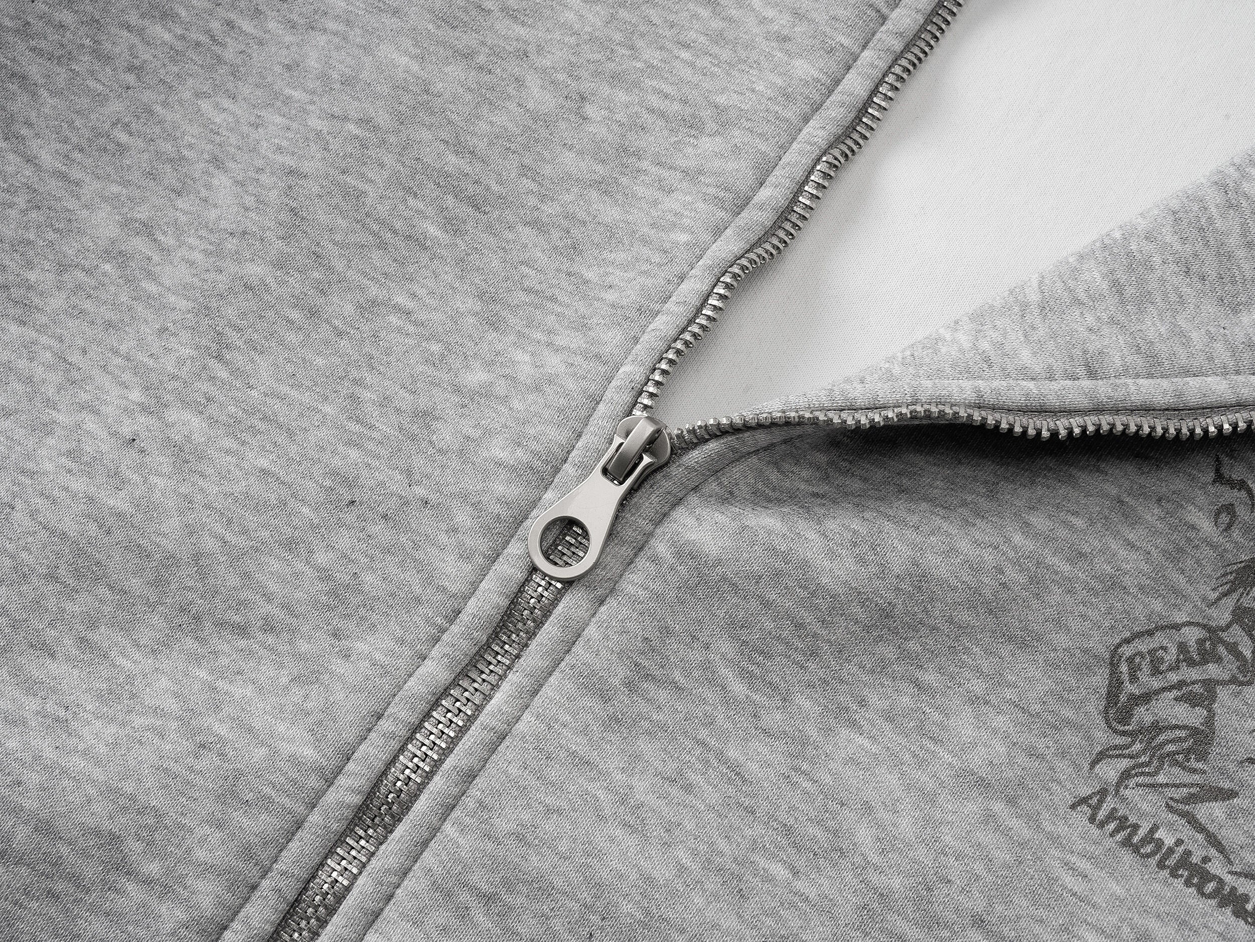 Omirad Devil-Horn Graphic Zip Hoodie