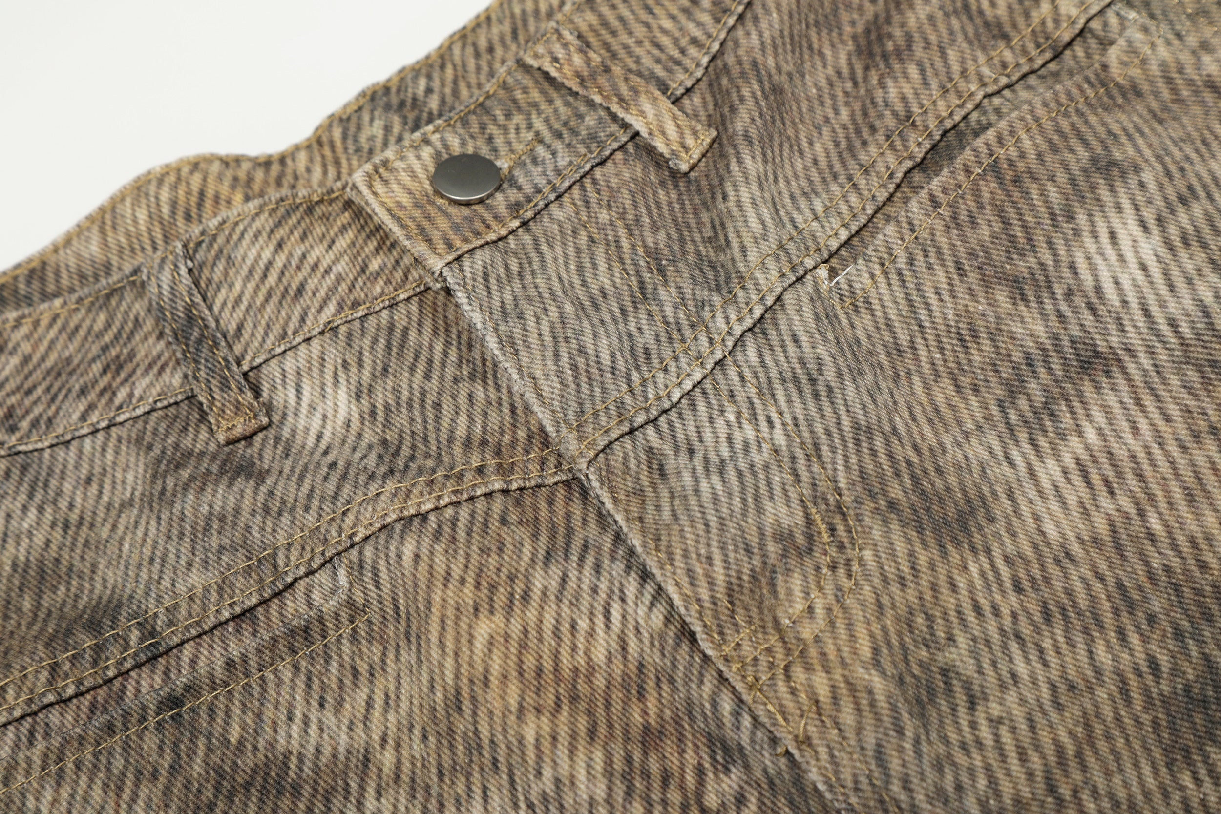 Omirad Leopard Wash Wide-Leg Jeans
