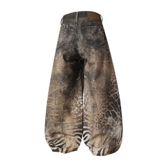 Omirad “Savage Pattern Balloon Jeans”