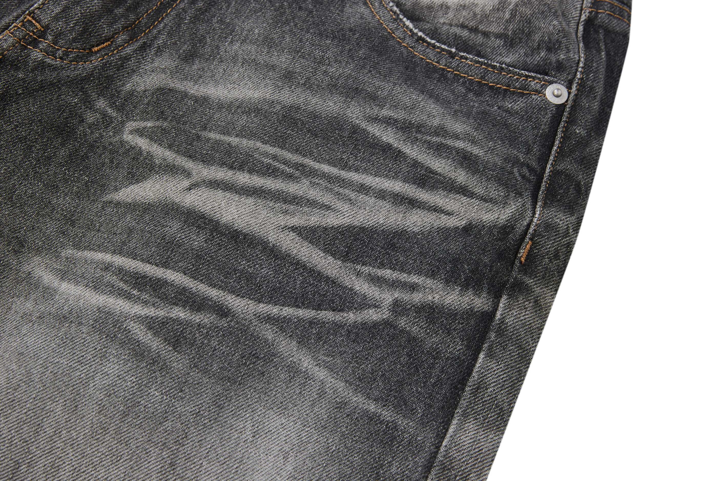 Omirad Vintage Faded Wide-Leg Jeans