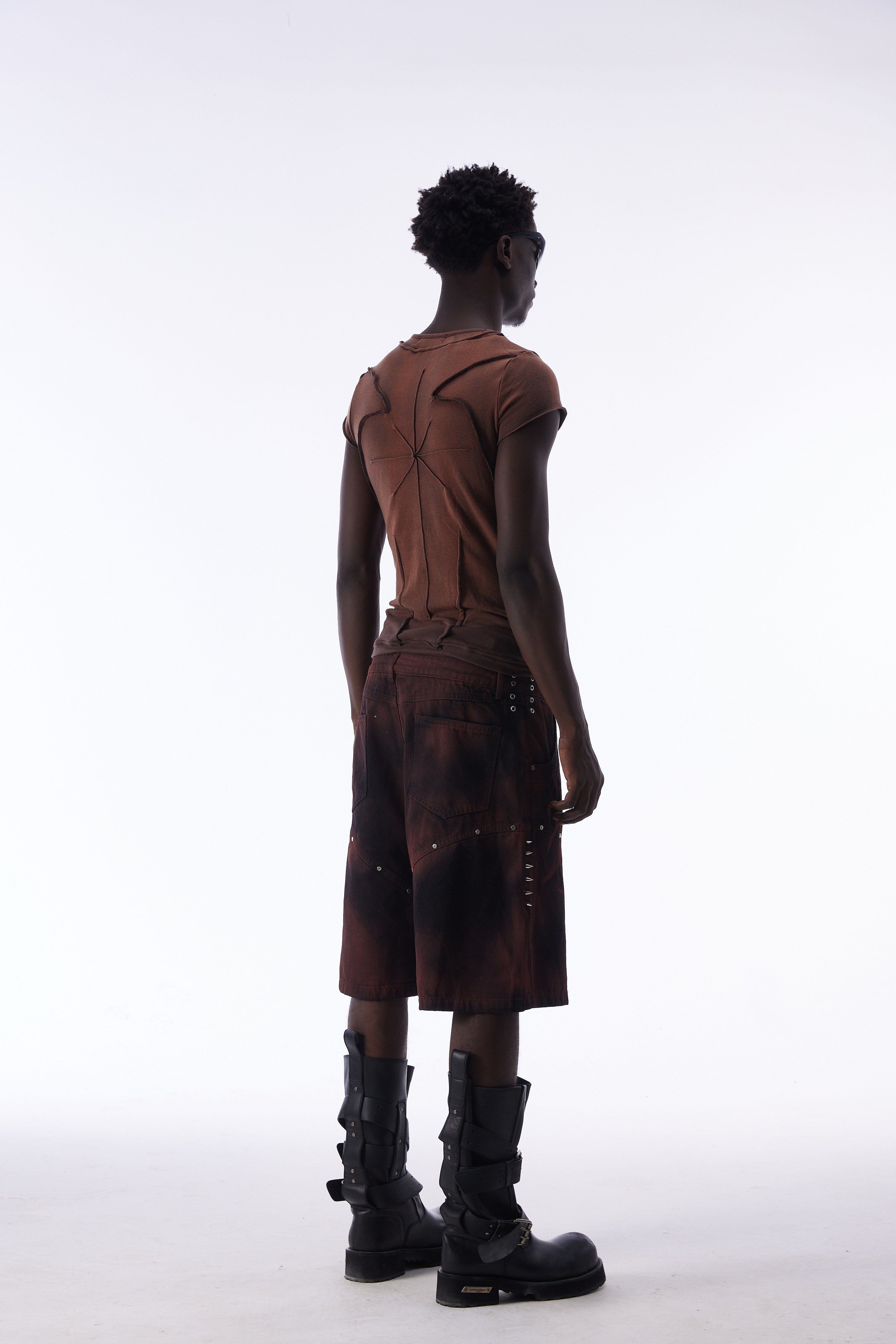 Omirad Tribal Spike Jorts
