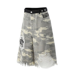 Omirad Camo Distressed Jorts