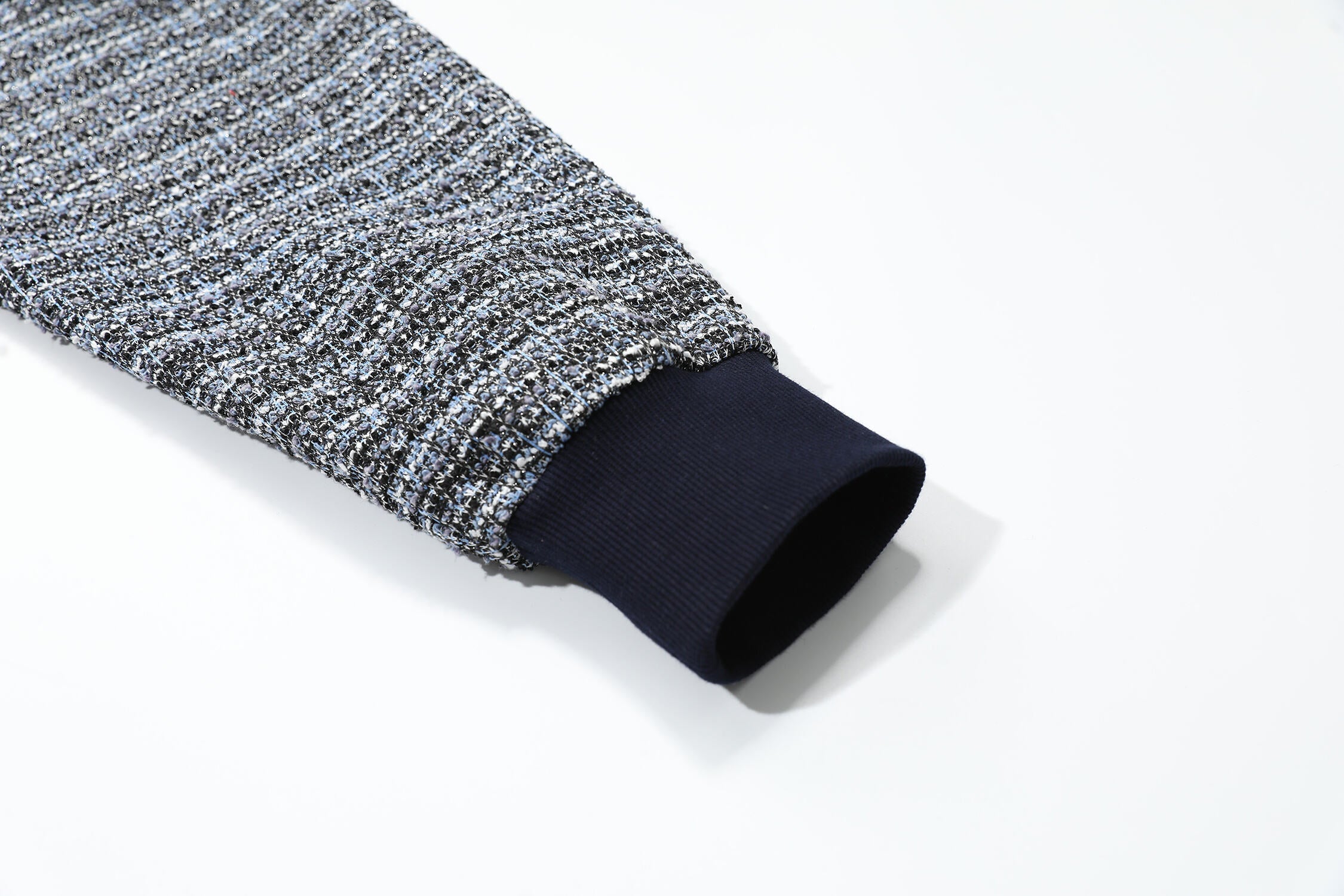Omirad Textured Knit Hooded Sweatshirt
