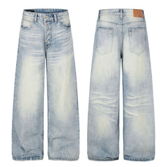 Omirad Vintage Washed Wide-Leg Jeans