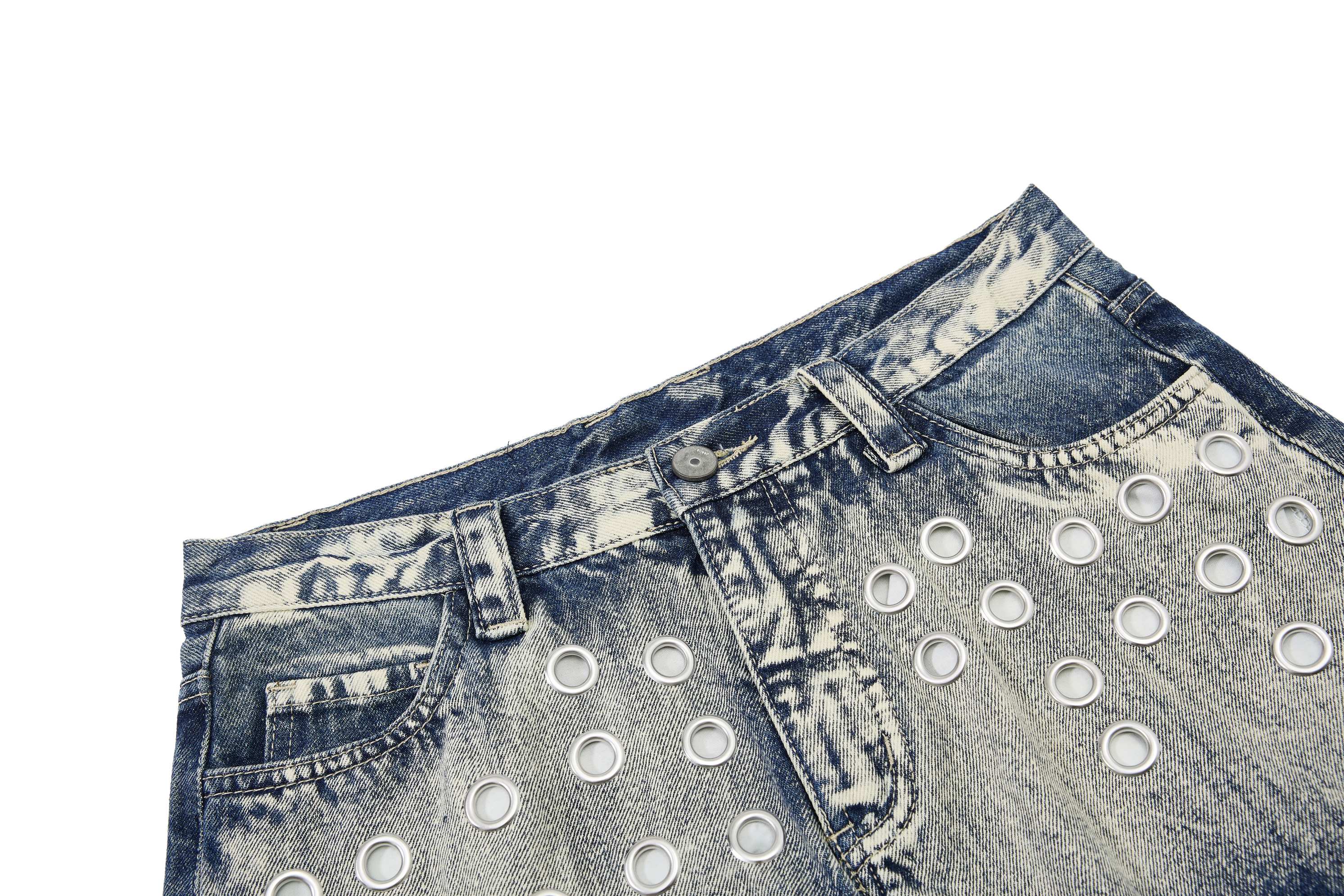 Omirad “Grommet Washed Balloon Jeans
