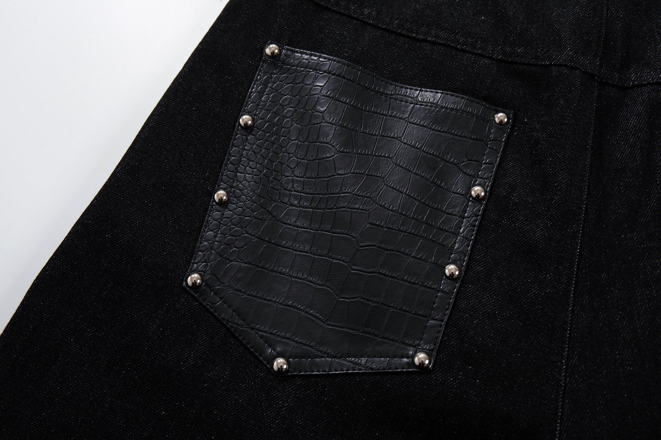 Omirad Panel-Detail Wide Leg Denim Pants
