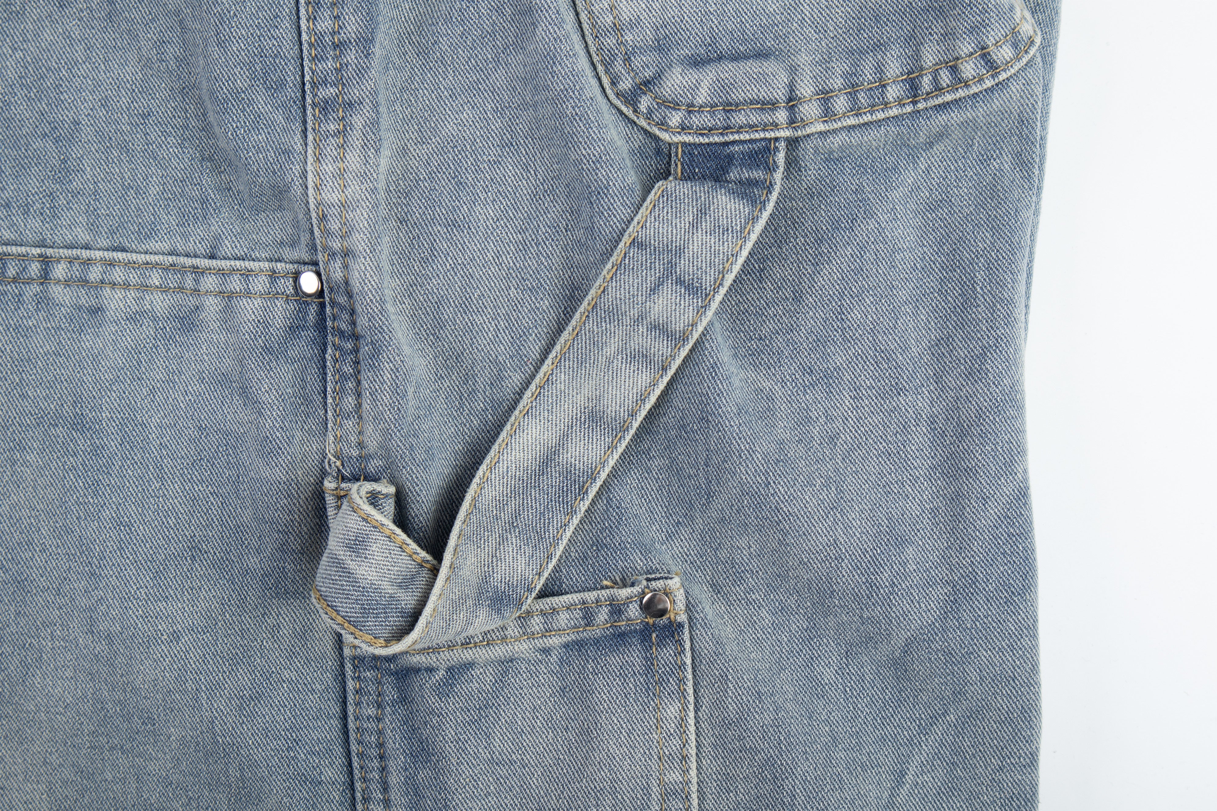 Omirad Distressed Panel Denim Pants