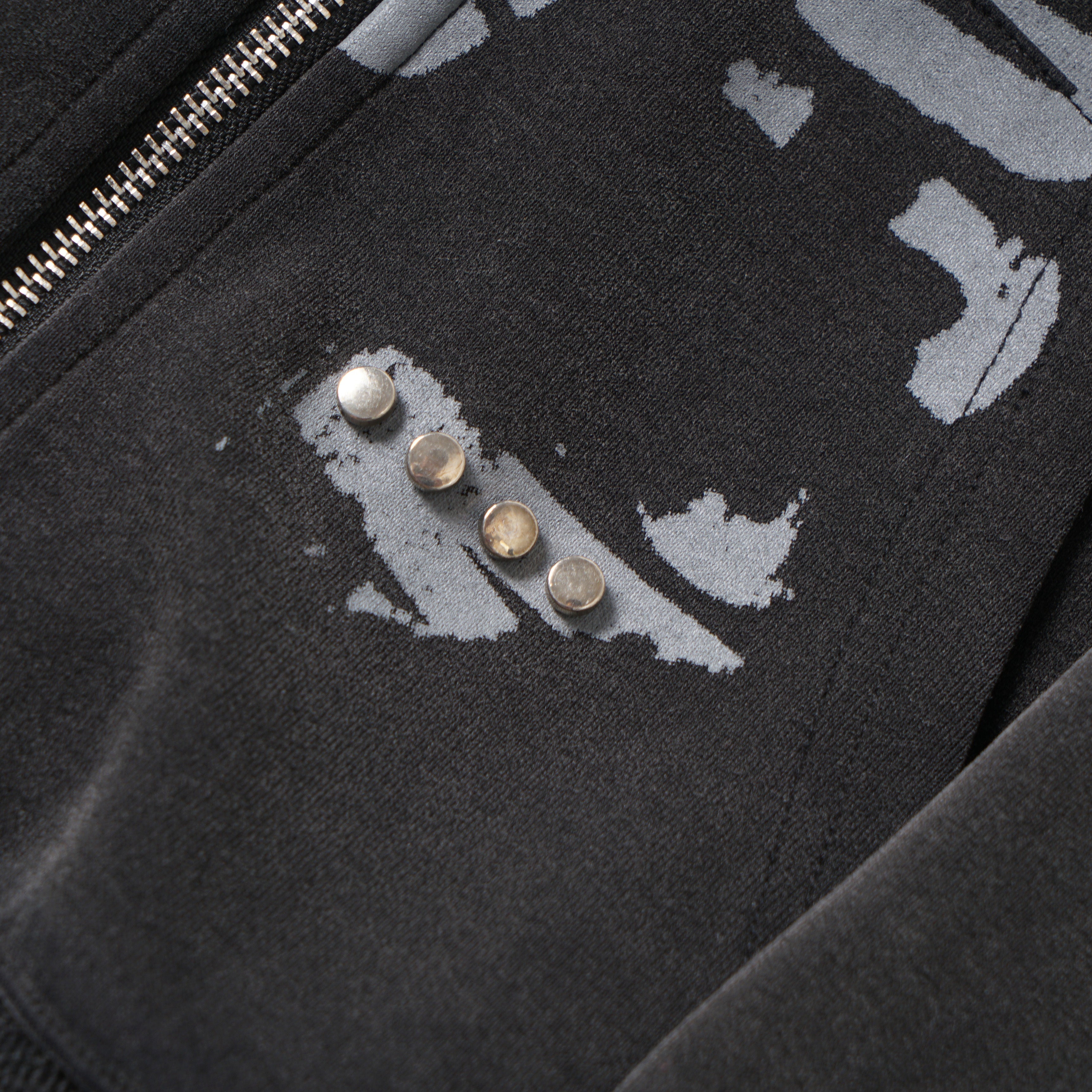 Omirad Punk Washed Zip Hoodie