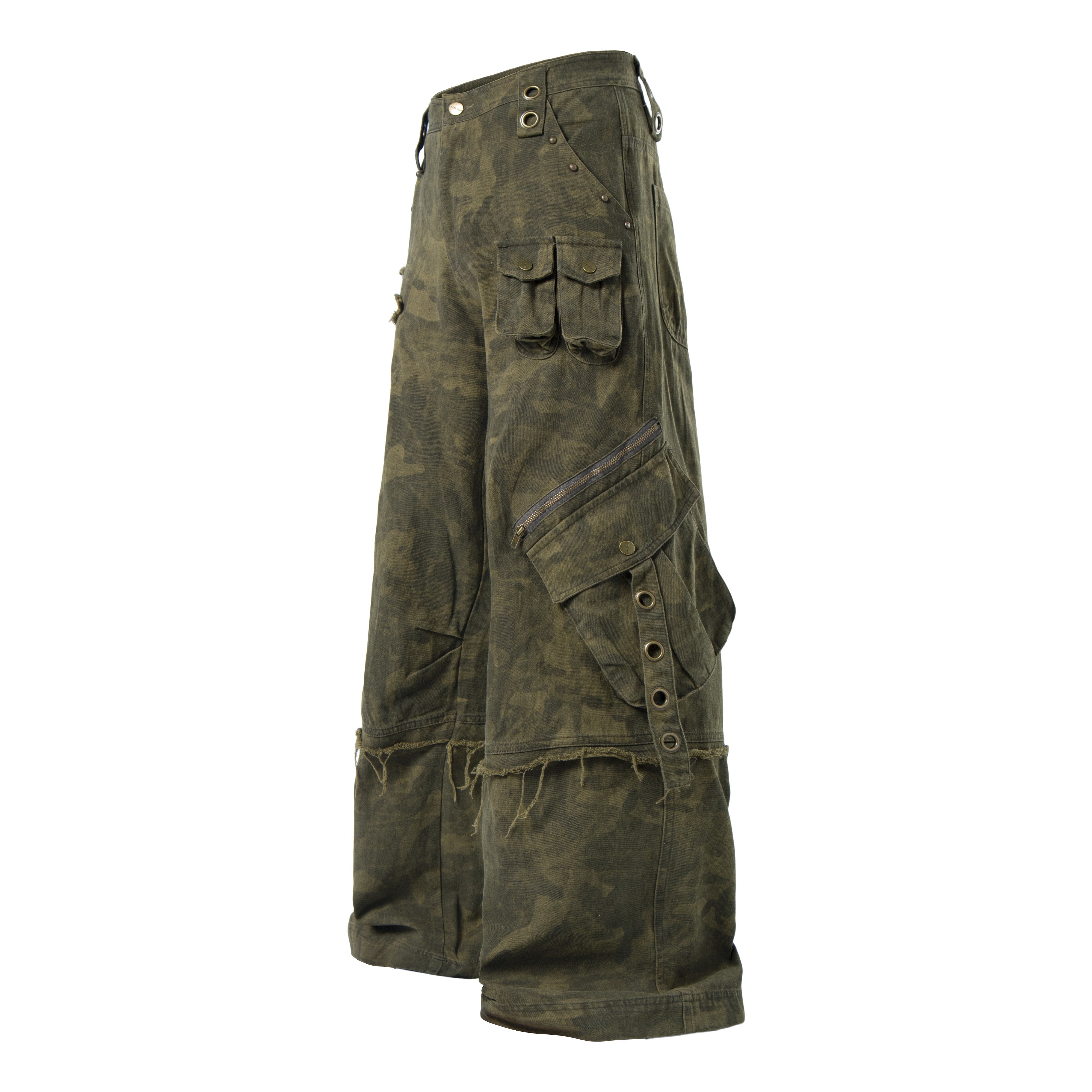 Omirad Distressed Multi-Pocket Cargo Pants