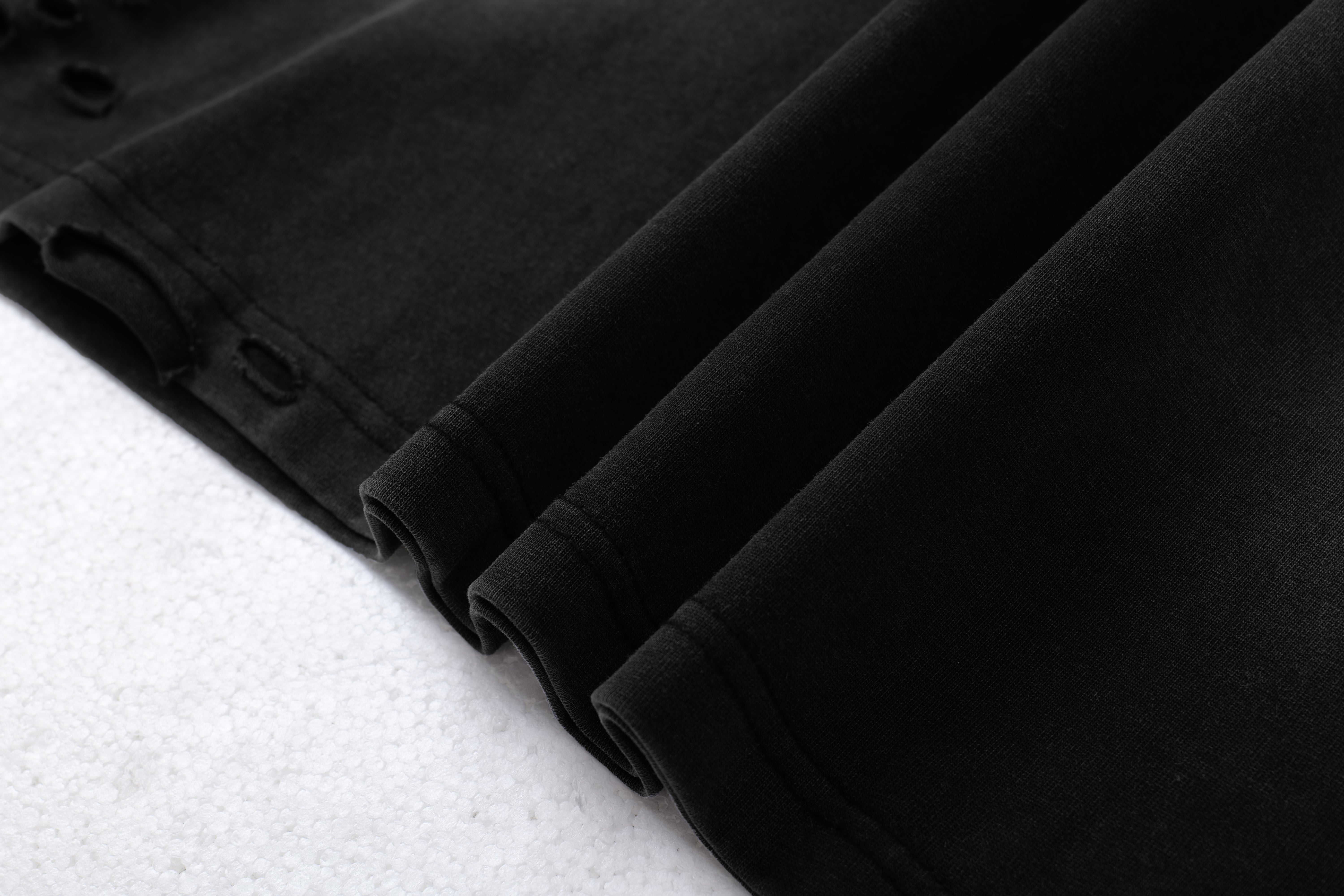 Omirad Destroyed Layered Graphic Hoodie Tee