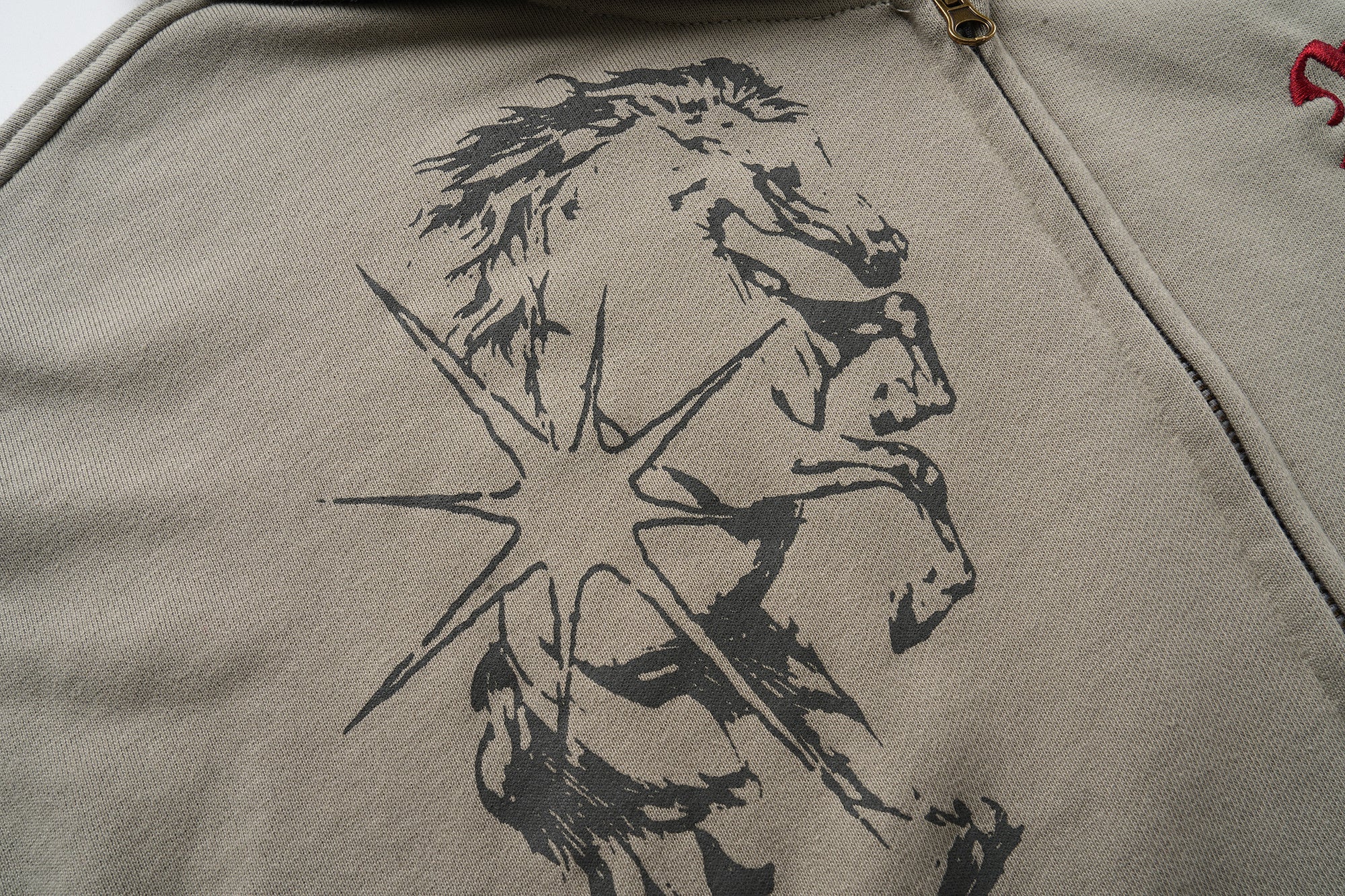 Omirad Graphic Zip-Up Hoodie