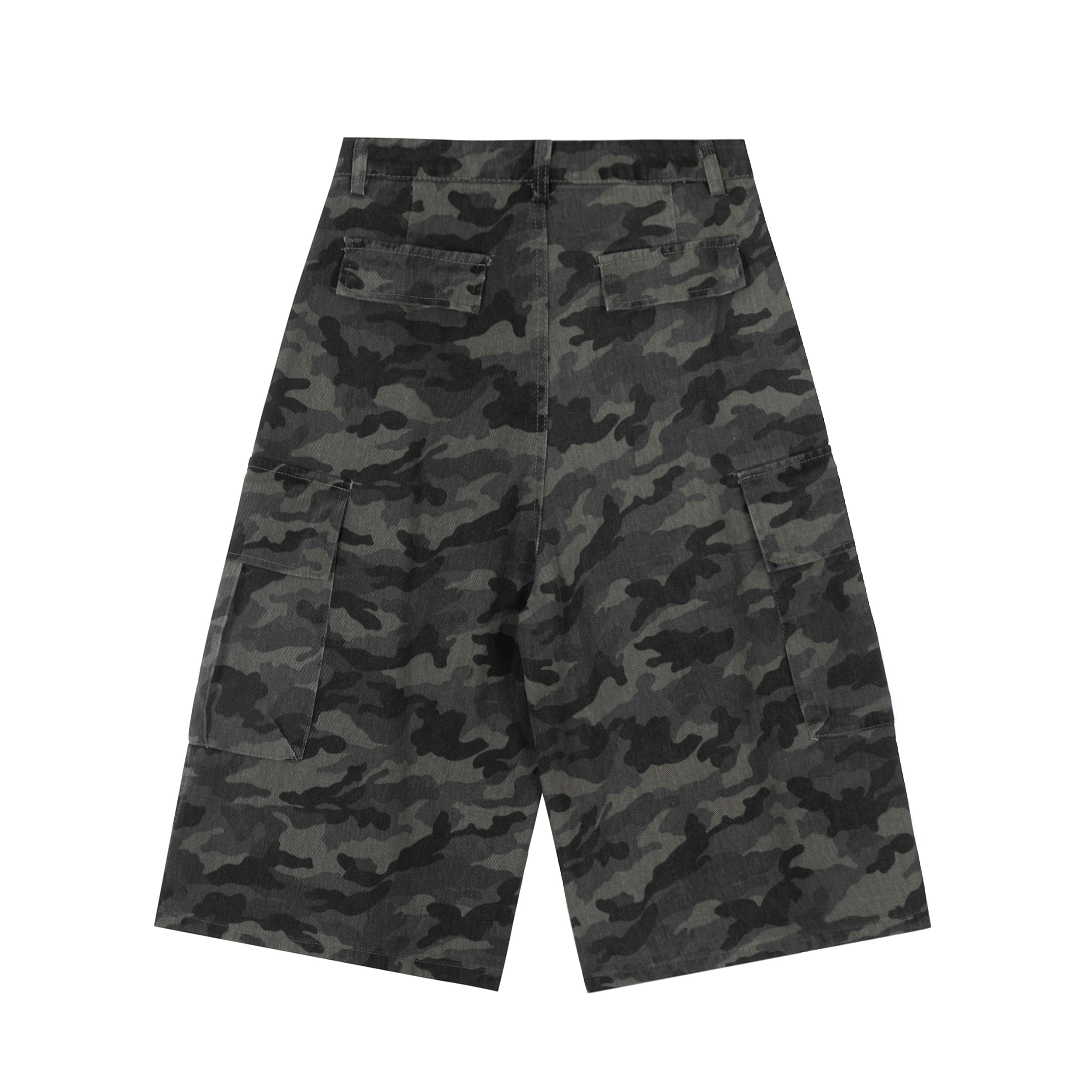 Omirad Camo Wide-Leg Cargo Shorts