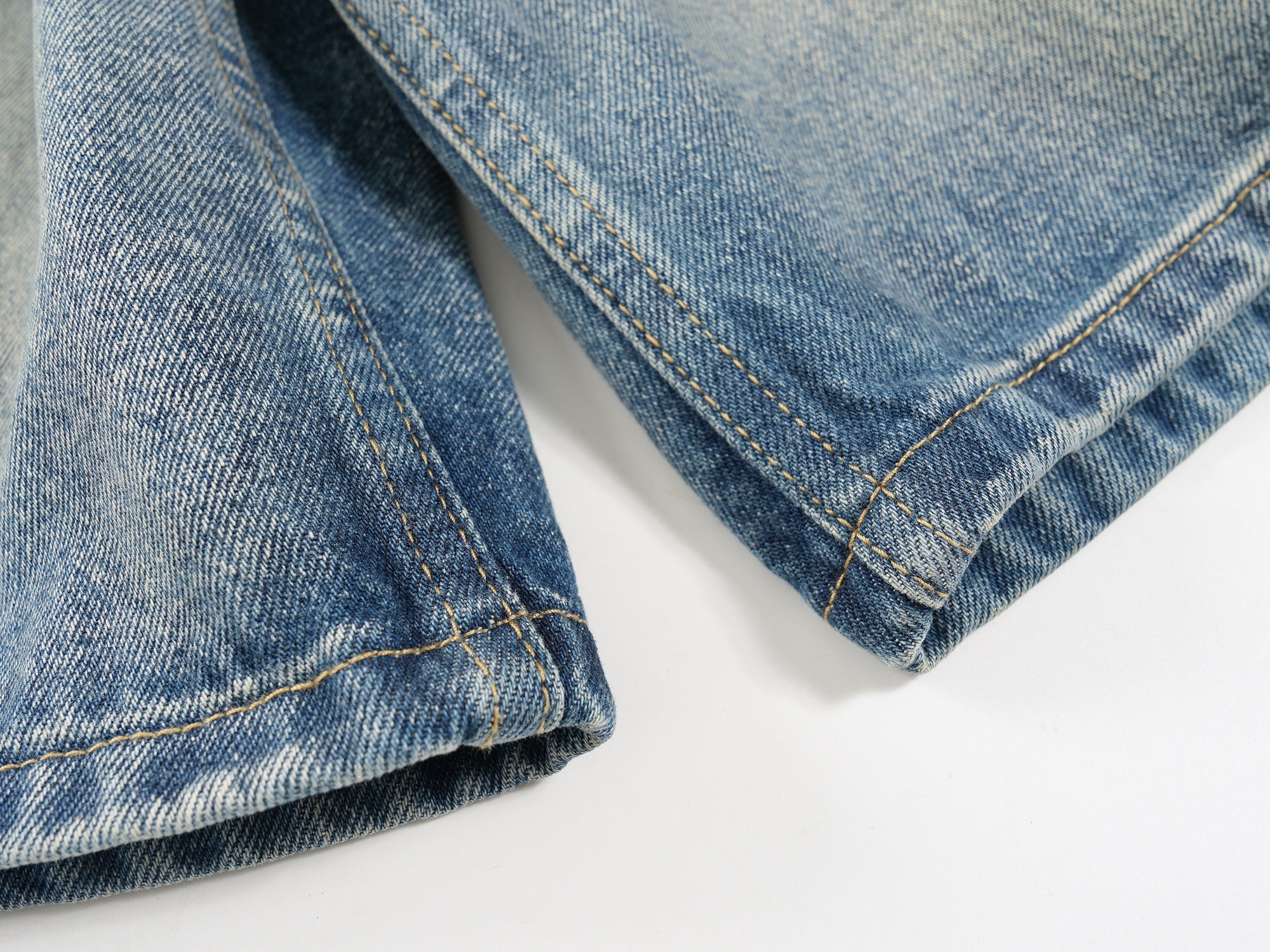 Omirad Faded Wide-Leg Denim Shorts