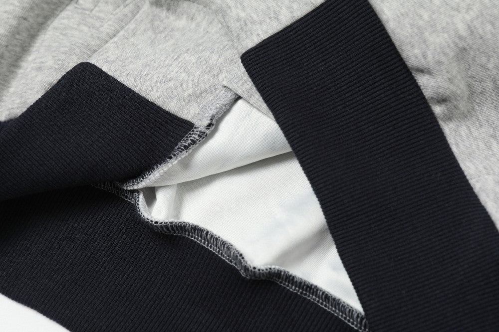 Omirad Contrast Sleeve Graphic Zip-Up Hoodie