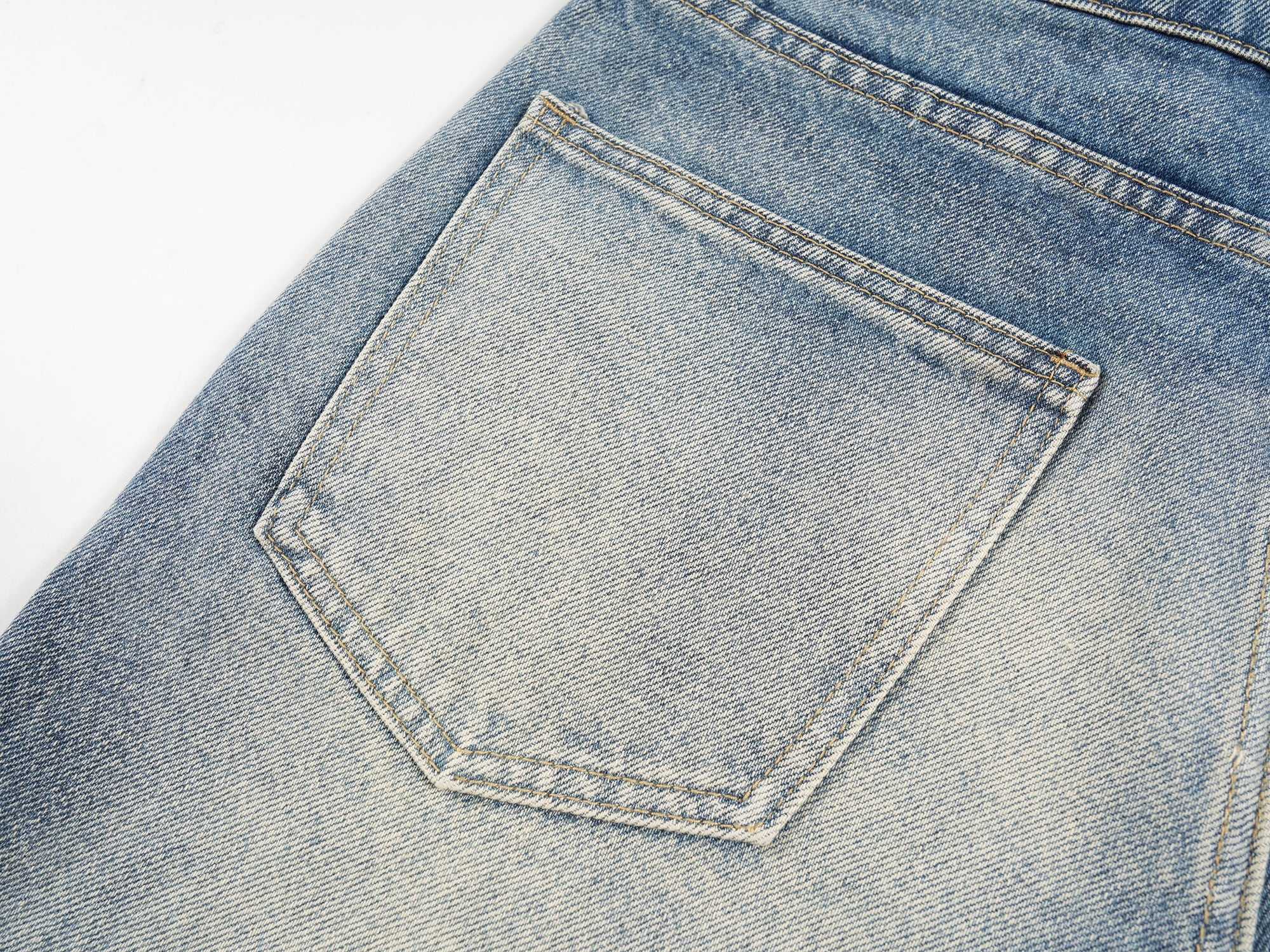 Omirad Faded Wide-Leg Denim Shorts