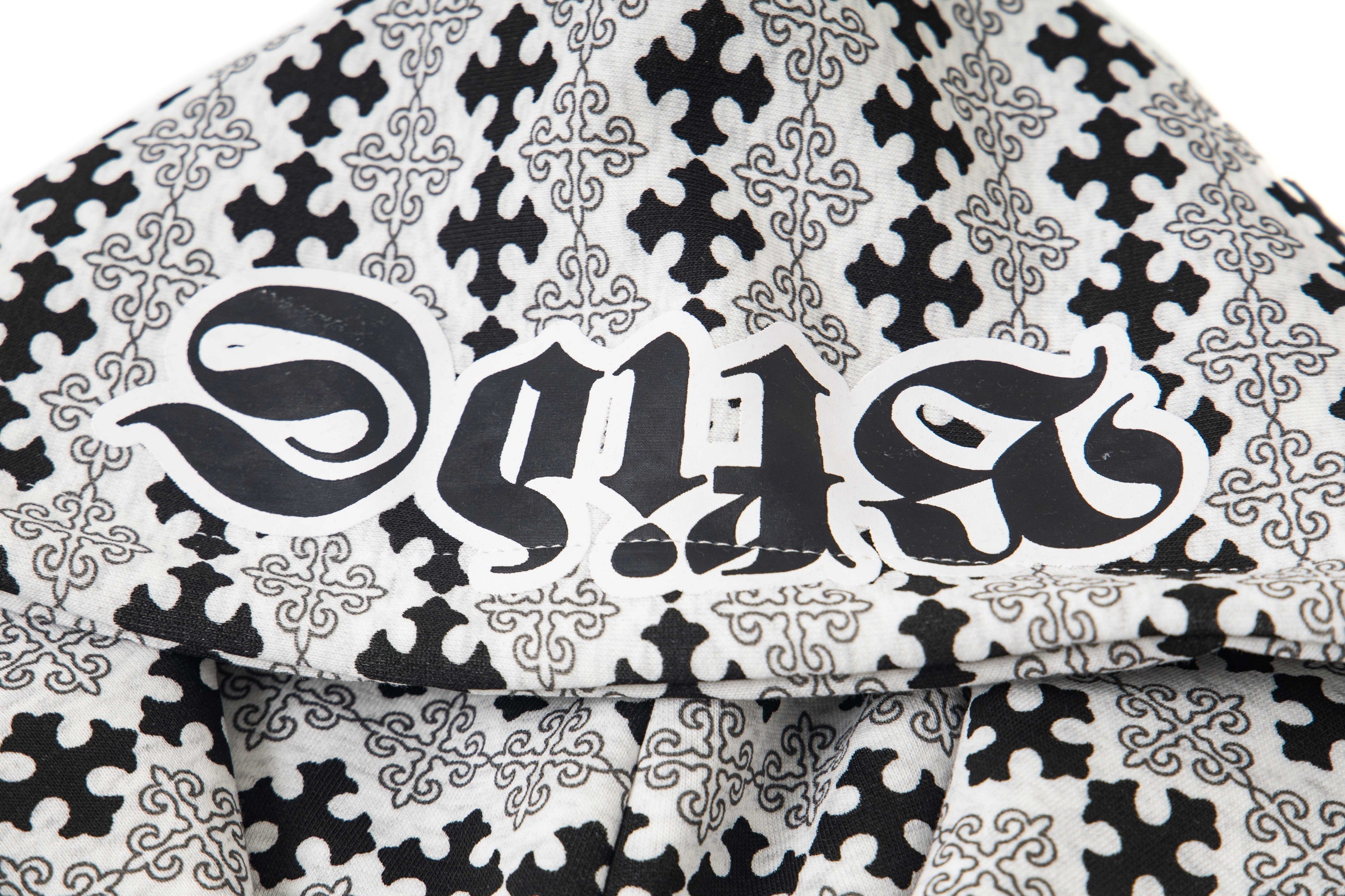 Omirad Gothic Pattern Full-Zip Hoodie