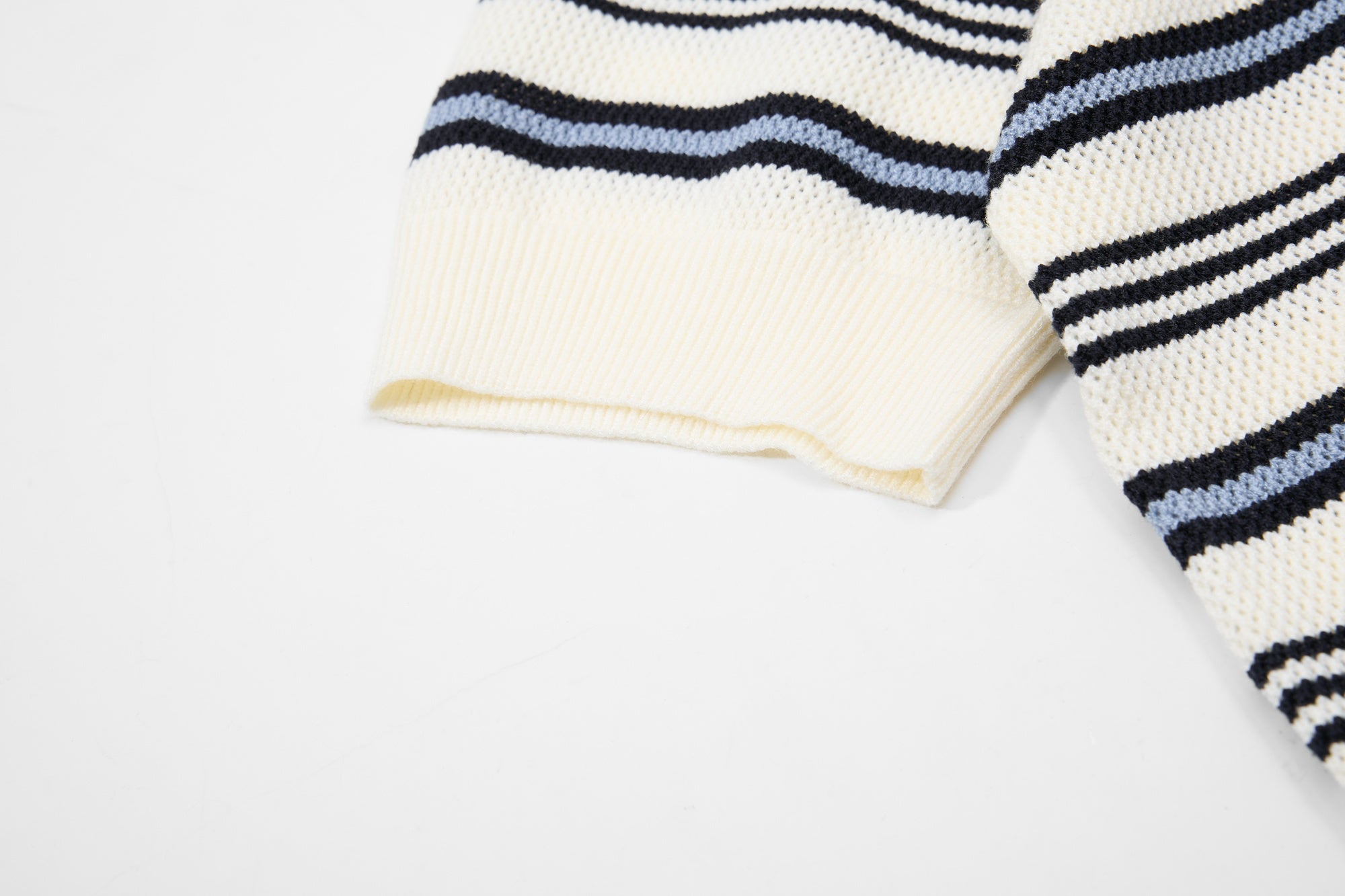 Omirad “Retro Stripe Knit Polo”