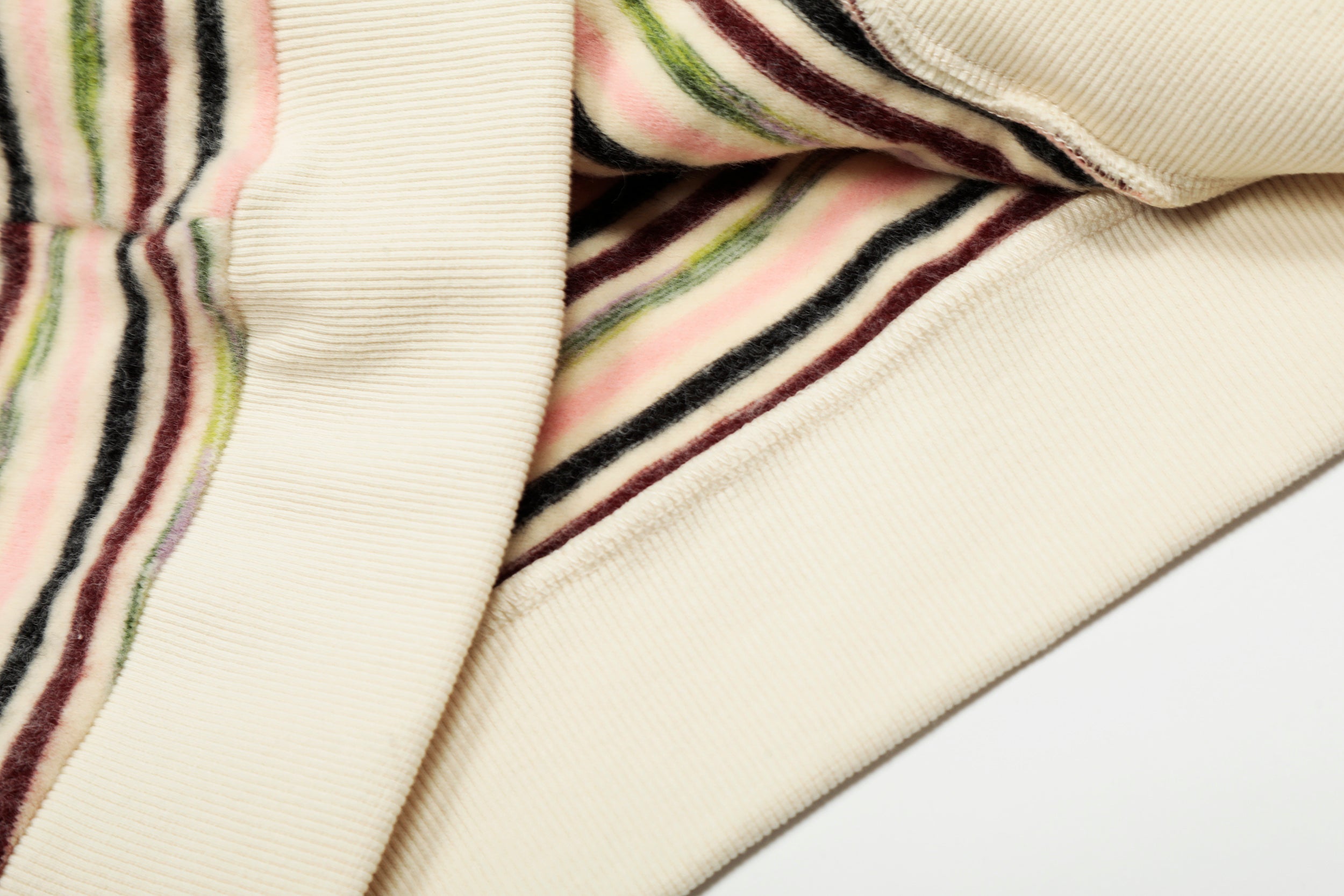 Omirad Striped Knit Zip Hoodie