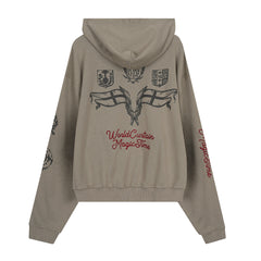 Omirad Graphic Zip-Up Hoodie