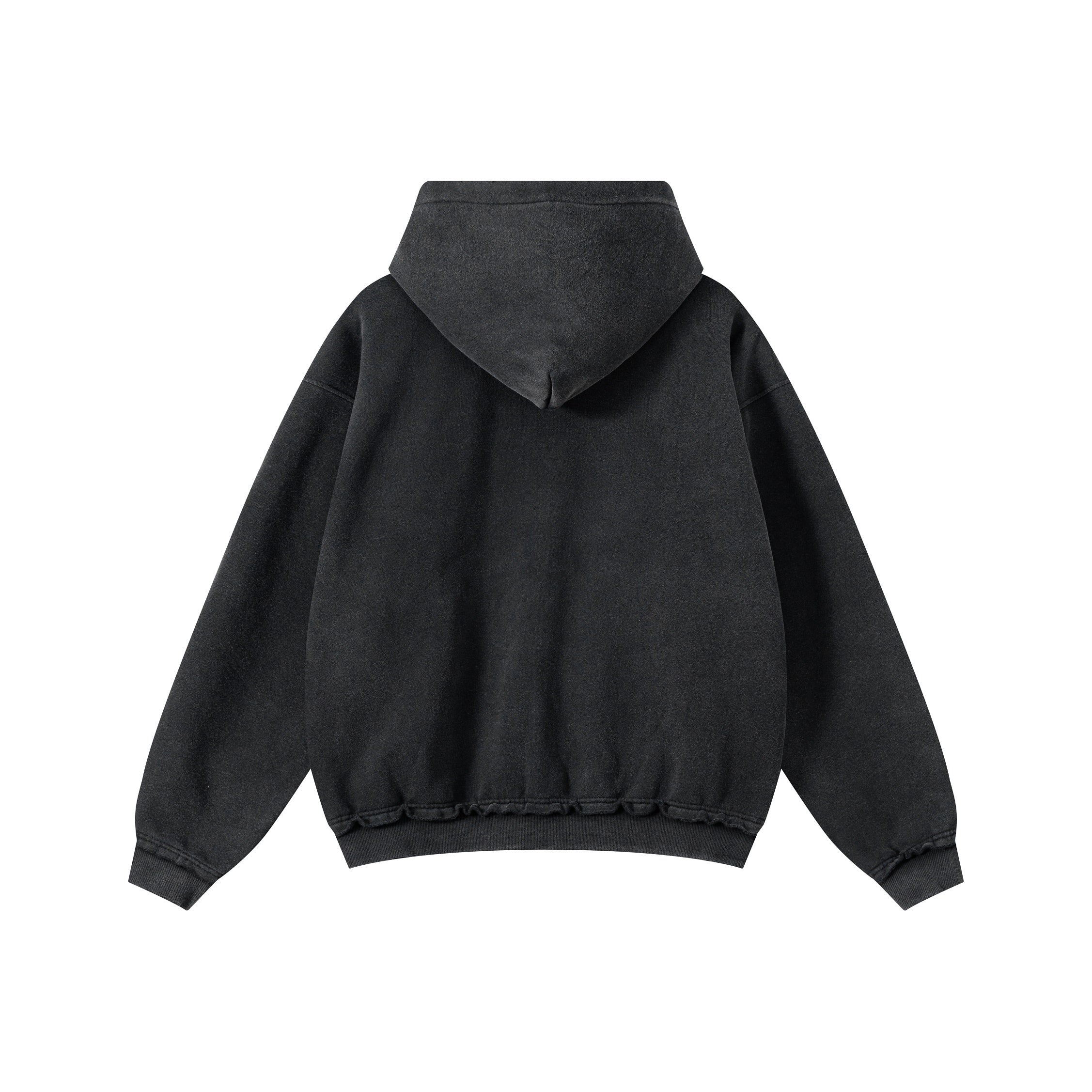 Omirad Vintage Wash Graphic Zip Hoodie