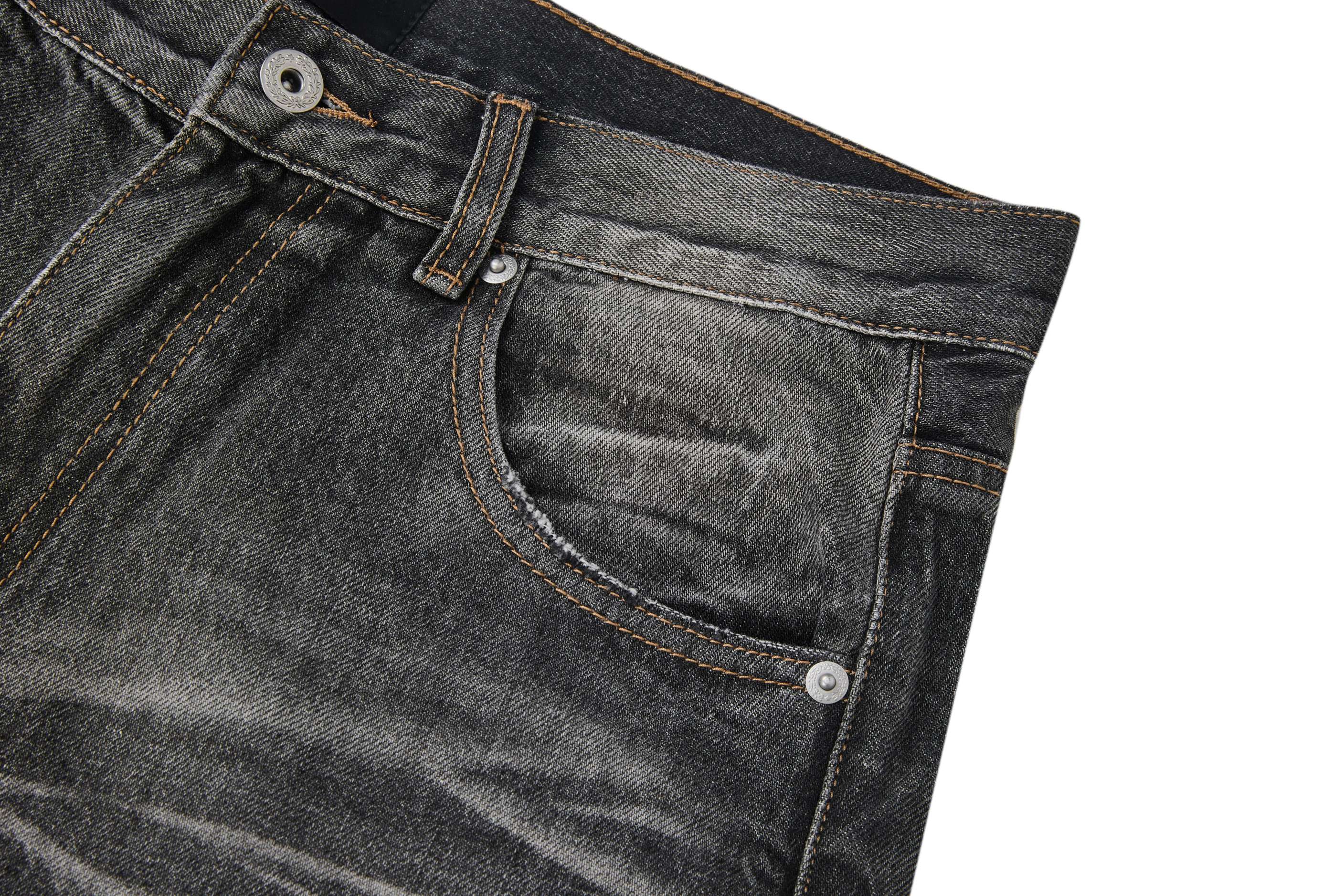 Omirad Vintage Faded Wide-Leg Jeans