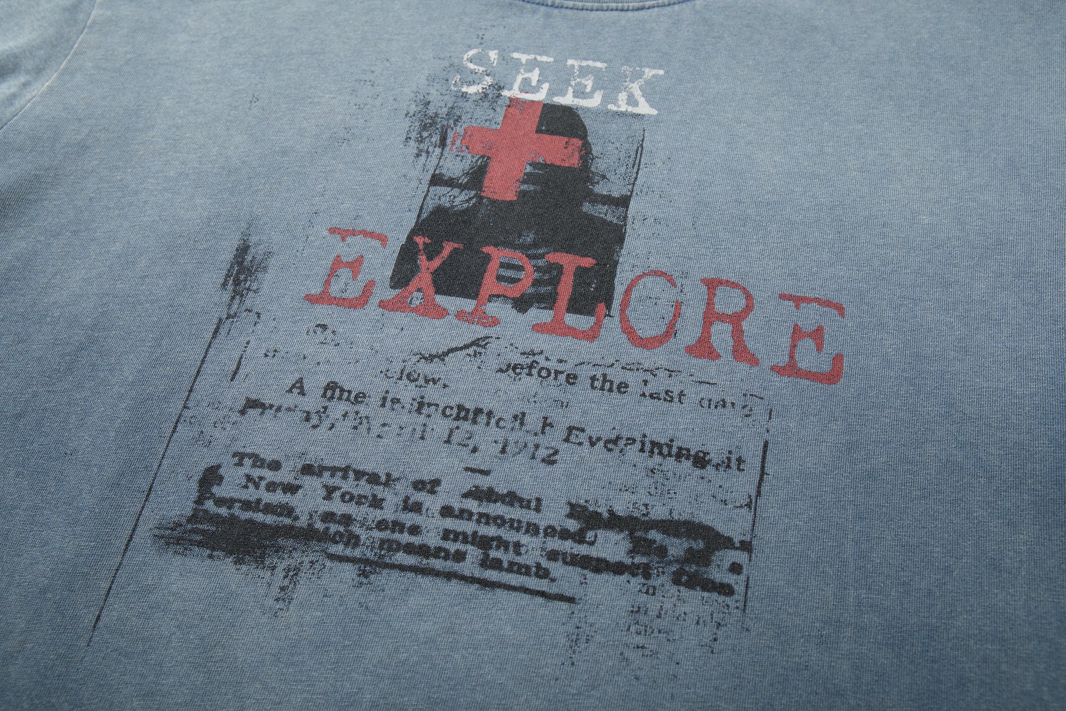 Omirad “Seek & Explore Washed Graphic Tee”
