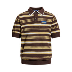 Omirad “Retro Stripe Knit Polo”