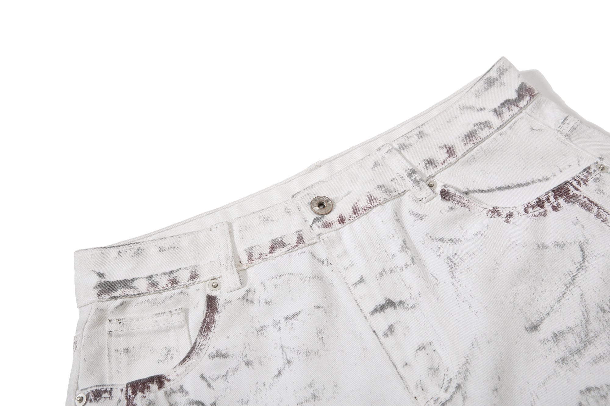 Omirad Washed Panel Denim Pants