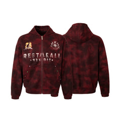 Omirad Burnout Effect Zip Hoodie