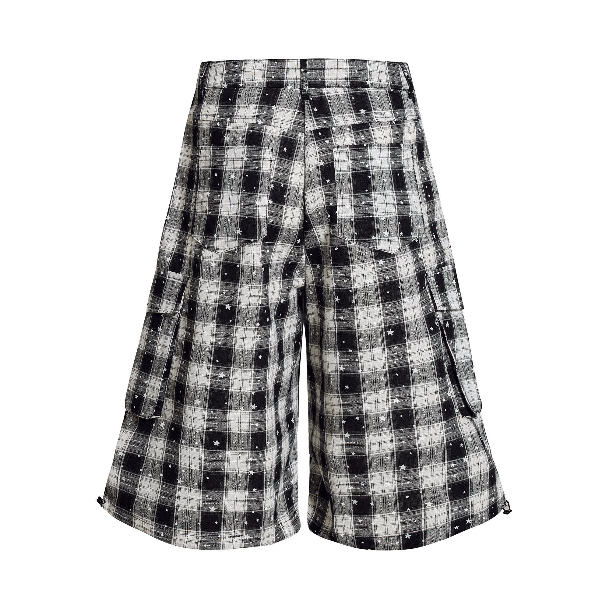 Omirad Plaid Star Cargo Shorts