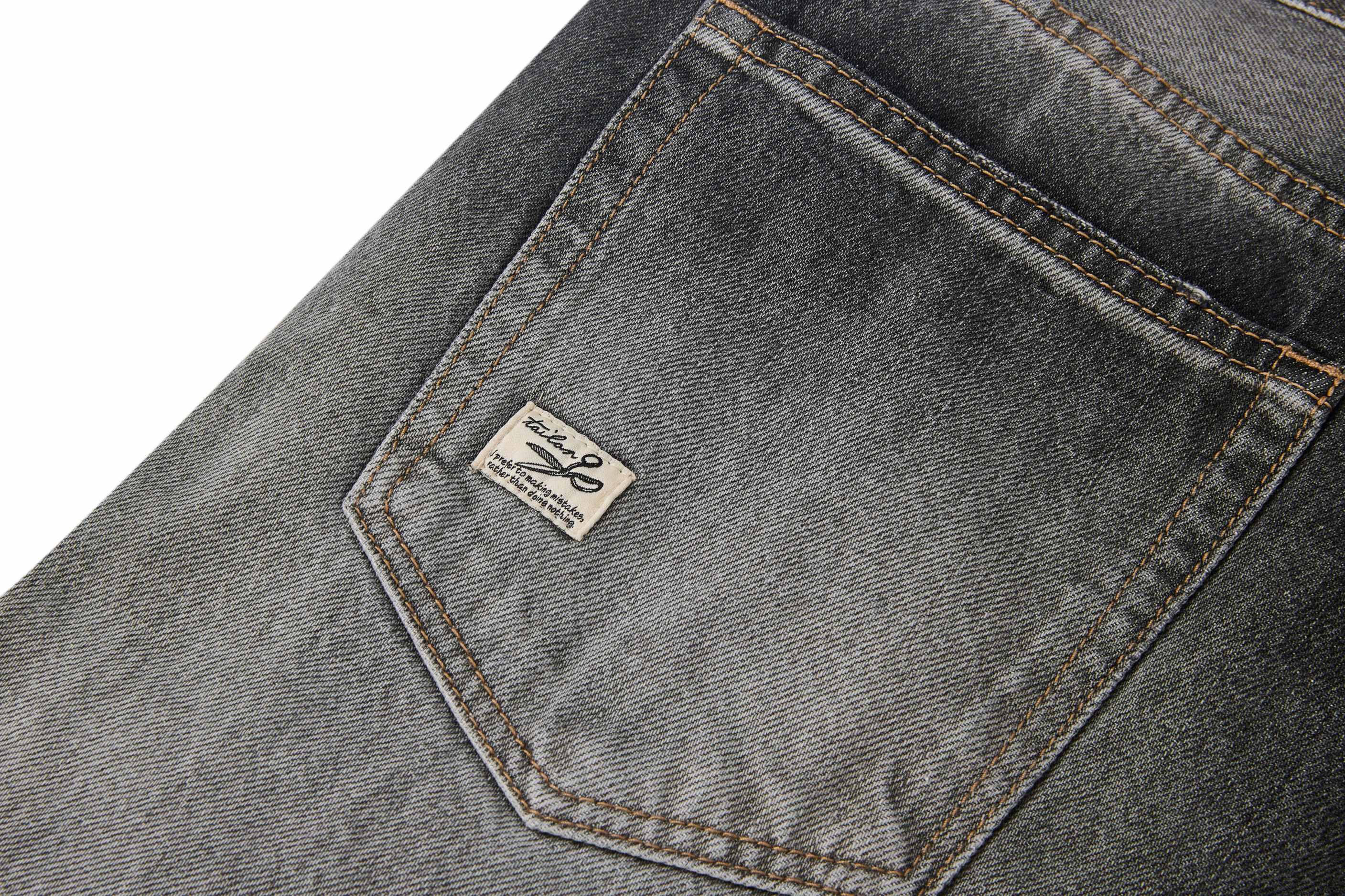Omirad Vintage Faded Wide-Leg Jeans