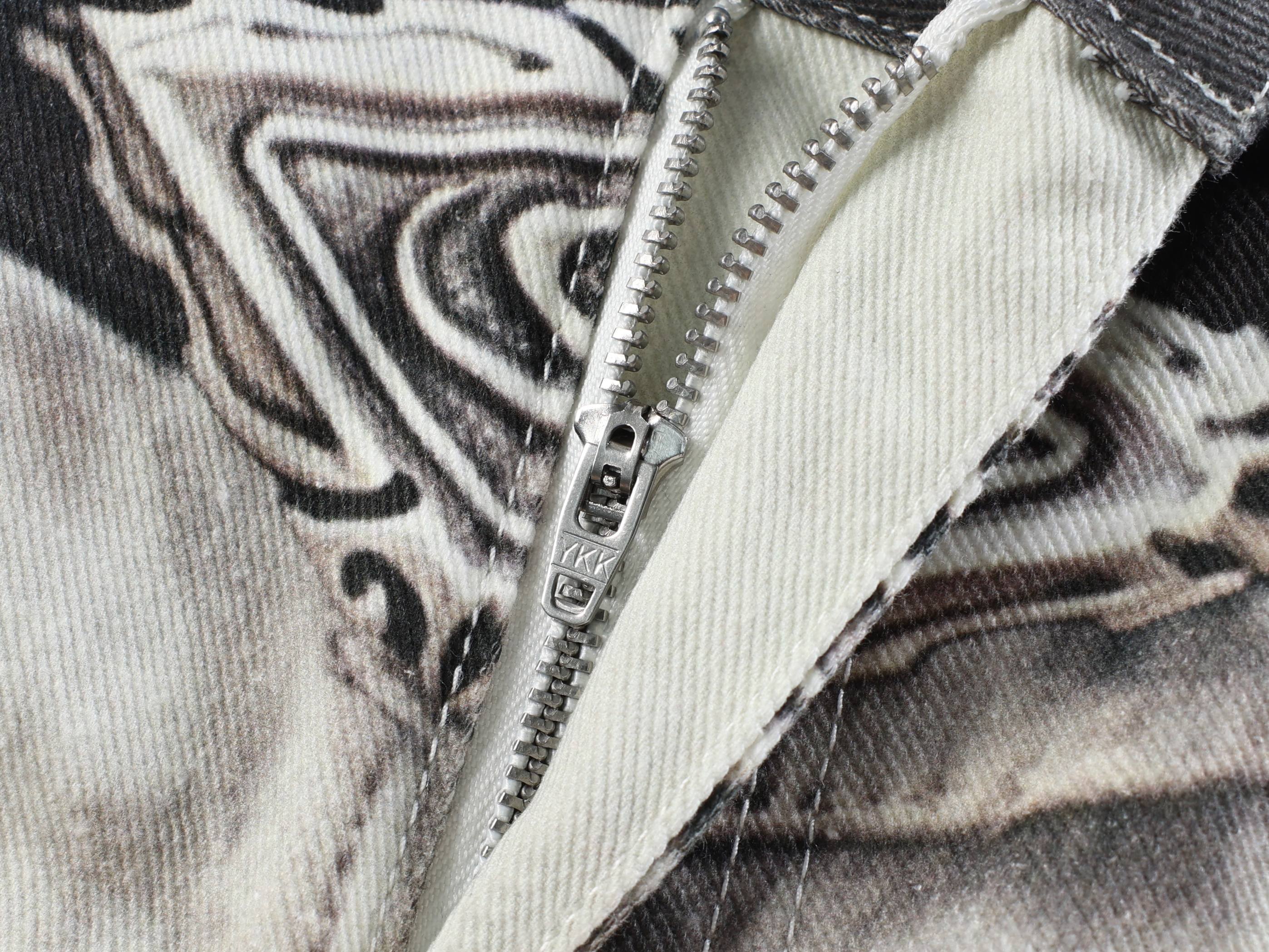 Omirad Abstract Wash Wide-Leg Jeans