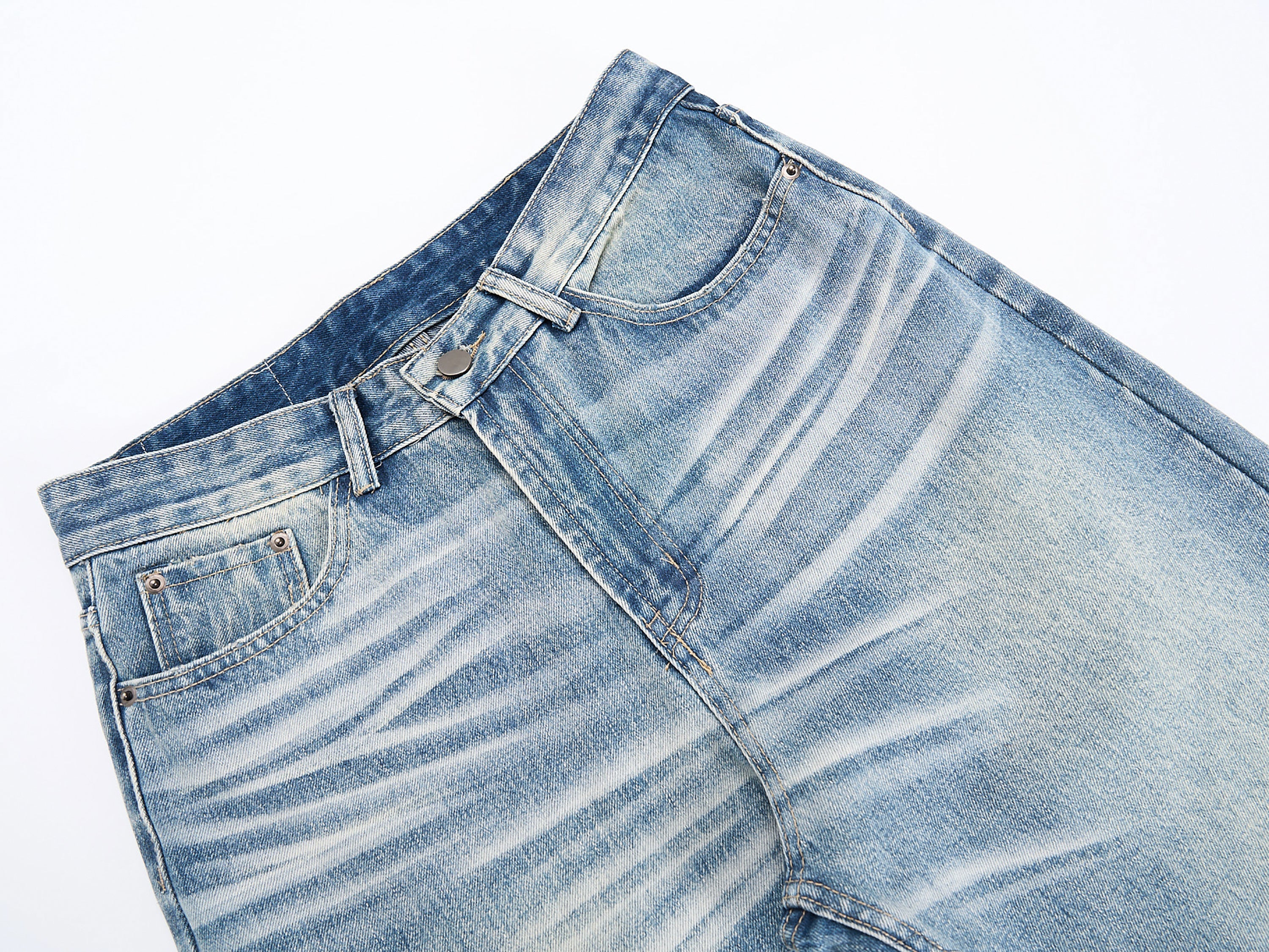 Omirad Washed Wide-Leg Denim Jeans