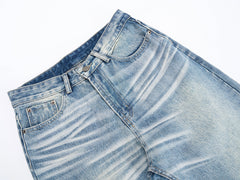 Omirad Washed Wide-Leg Denim Jeans