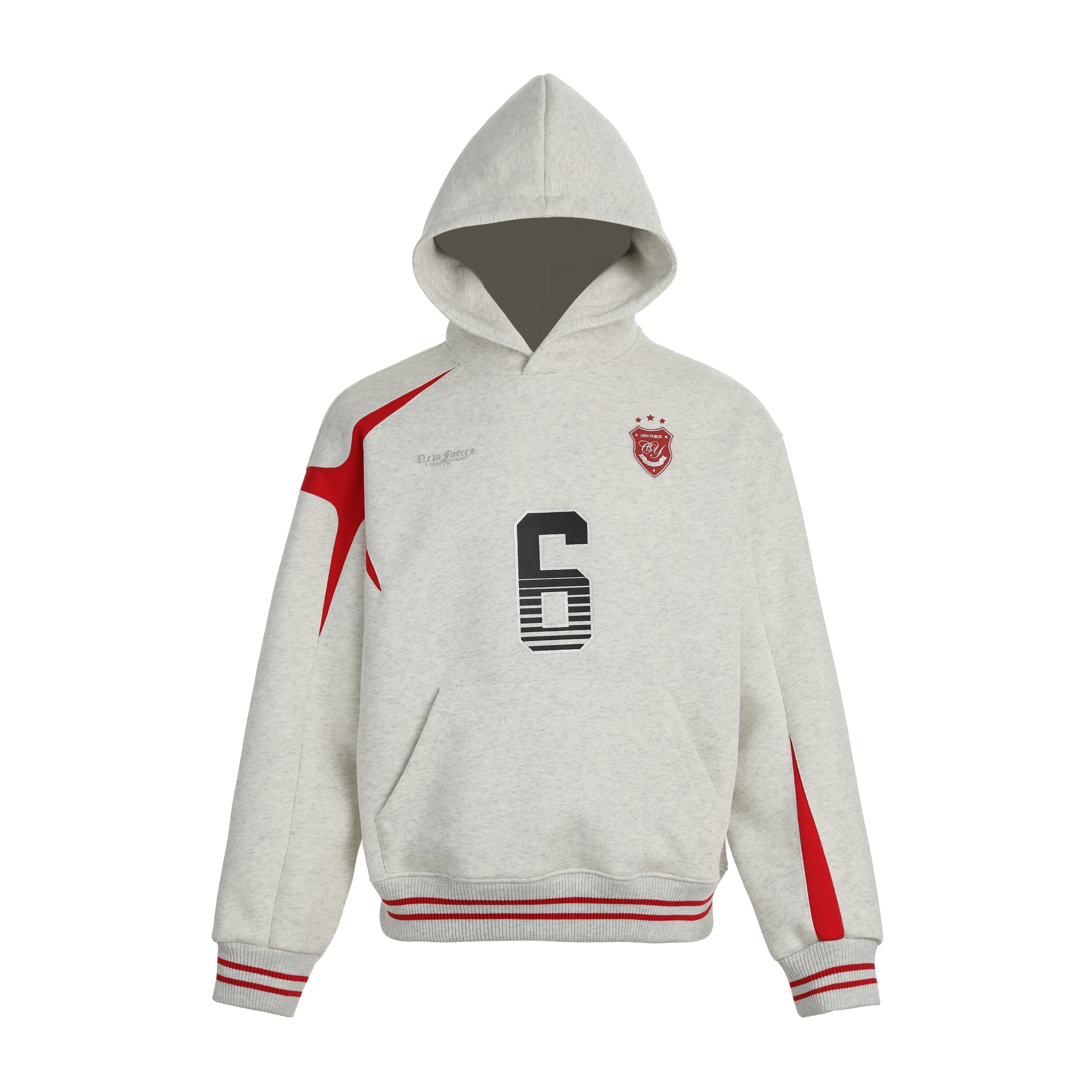 Omirad Sport-Stripe Graphic Fleece Hoodie