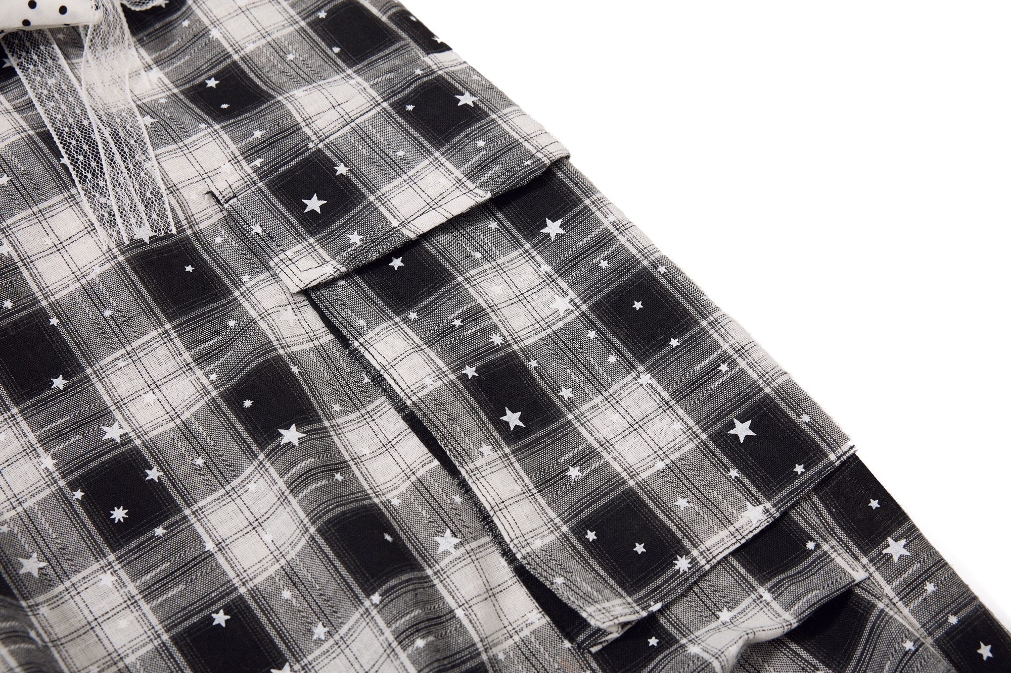 Omirad Plaid Star Cargo Shorts