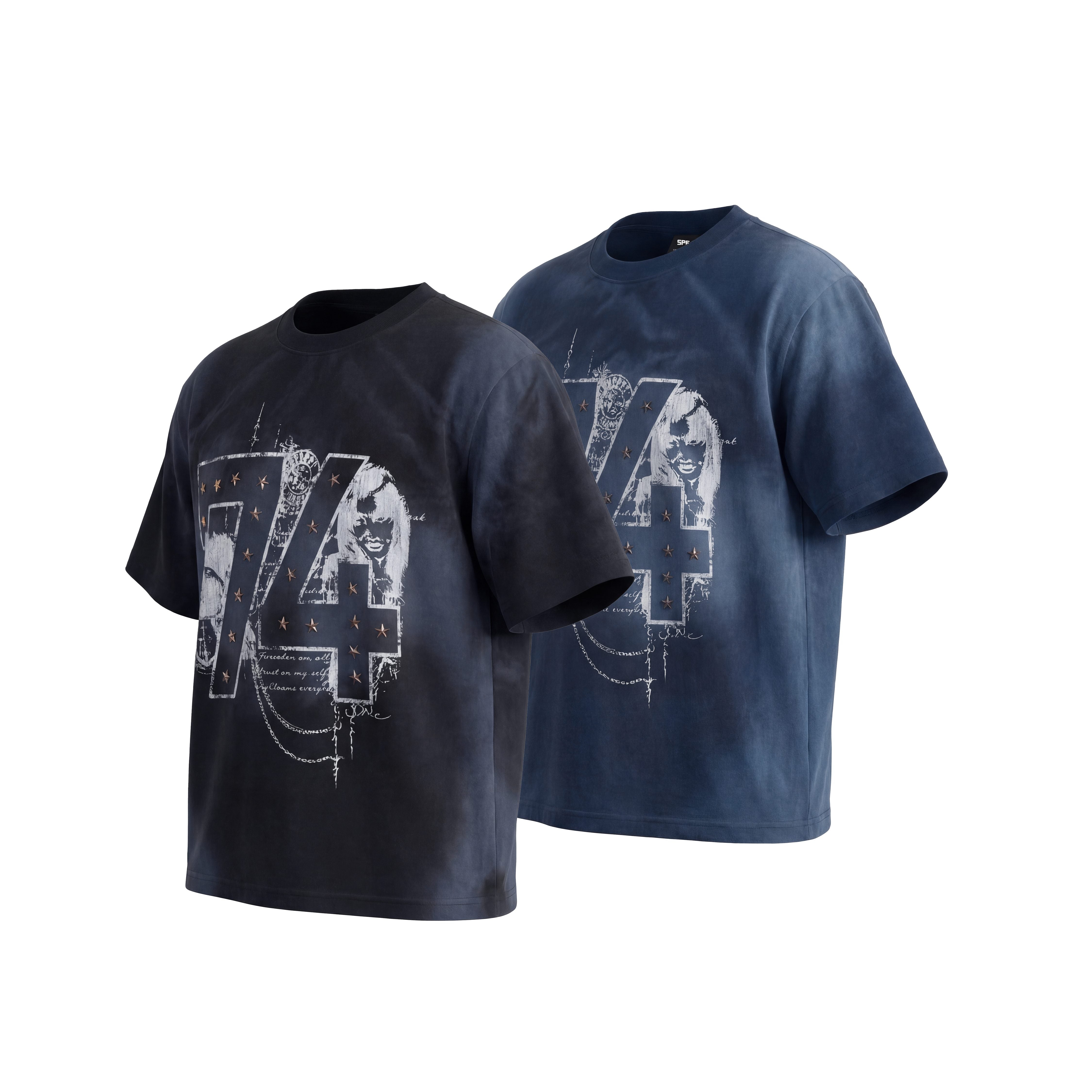 Omirad “74 Star Distressed Graphic Tee”