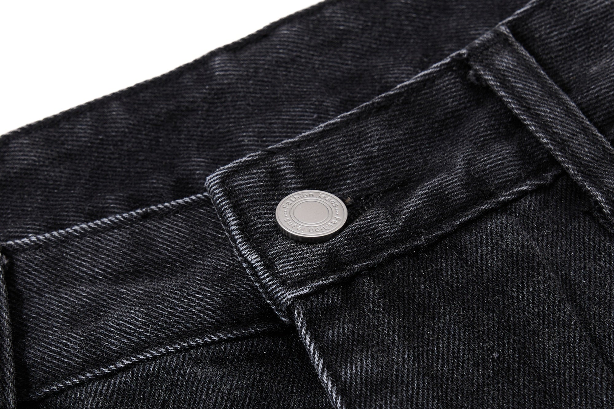 Omirad Graphic Panel Wide-Leg Denim Jeans