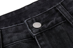 Omirad Graphic Panel Wide-Leg Denim Jeans