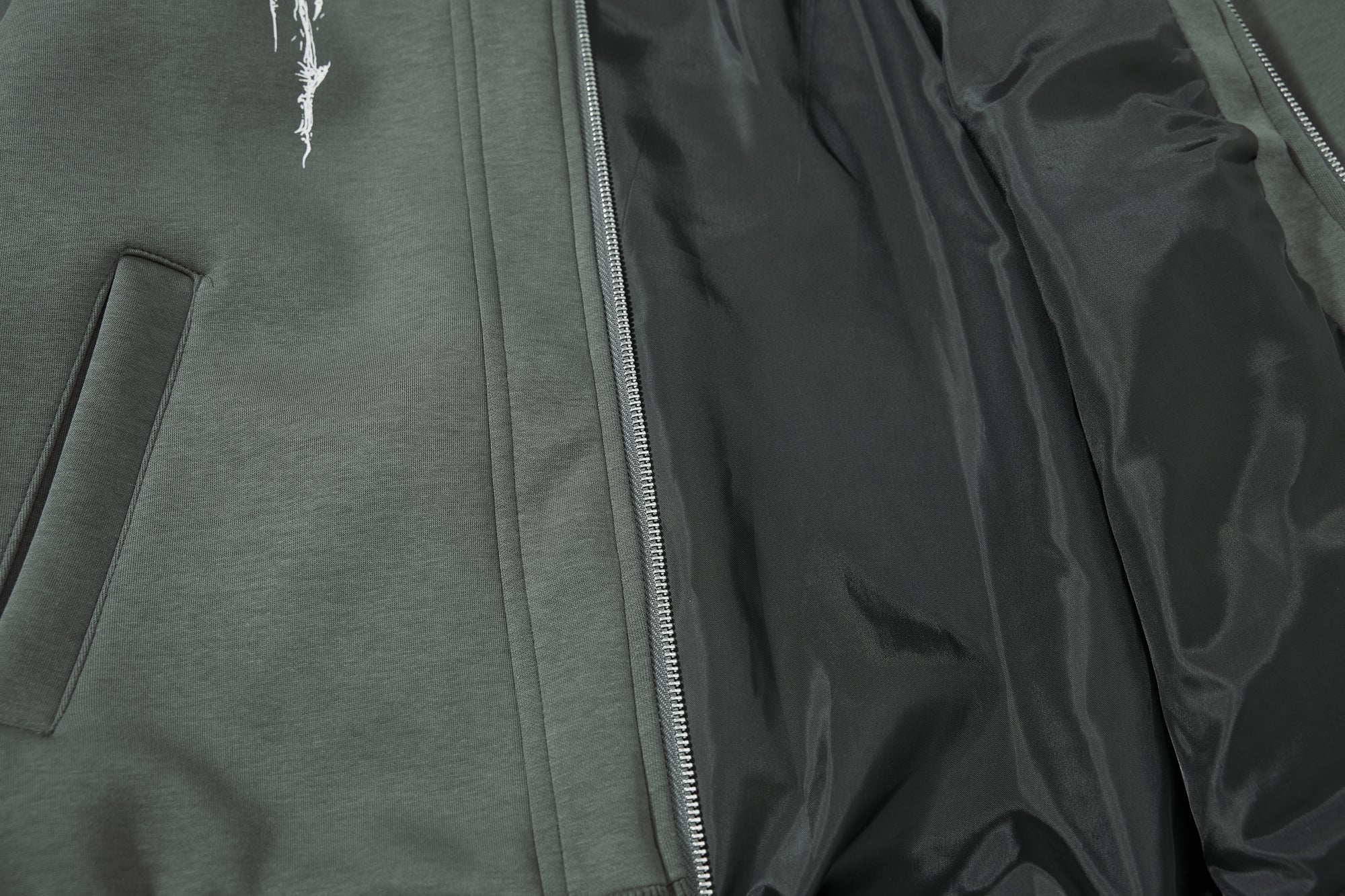 Omirad Gothic Line Art Zip Hoodie