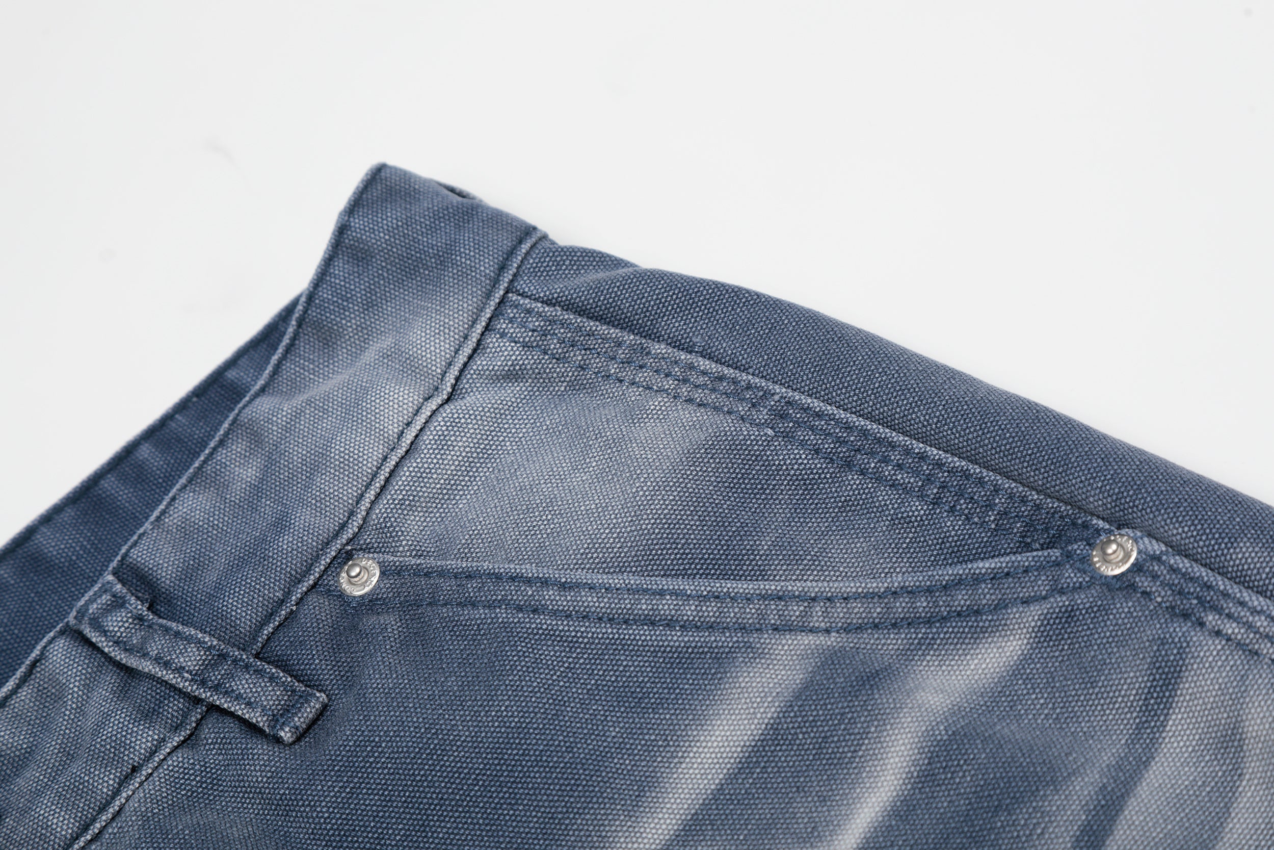 Omirad Washed Wrinkle Effect Denim Jeans