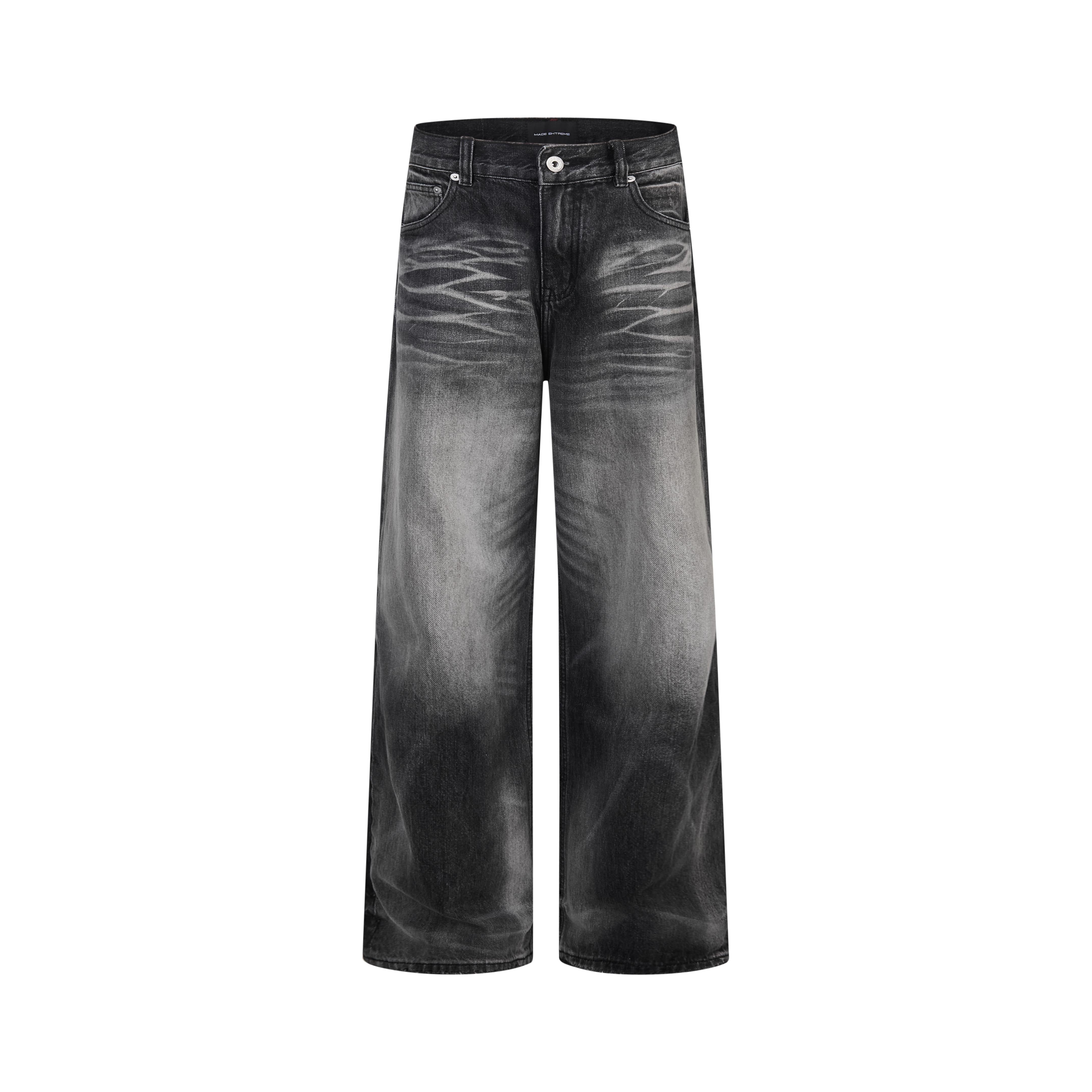 Omirad Vintage Faded Wide-Leg Jeans