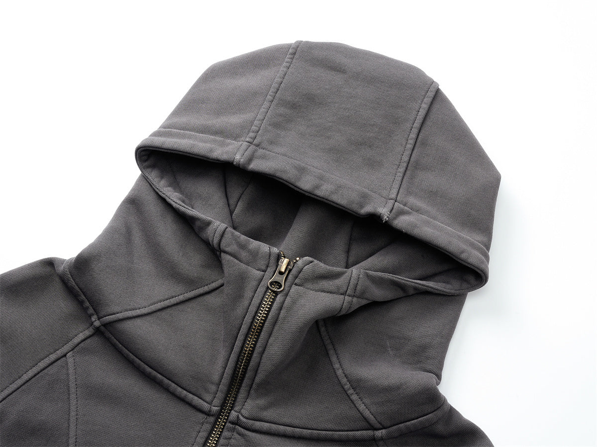 Omirad Curved-Seam Full-Zip Hoodie