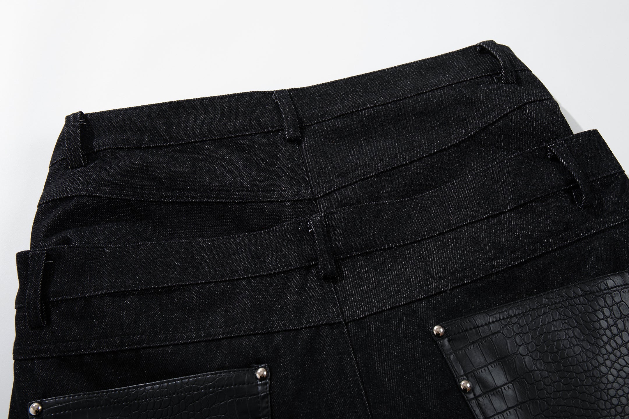 Omirad Wide Leg Button Fly Denim Pants